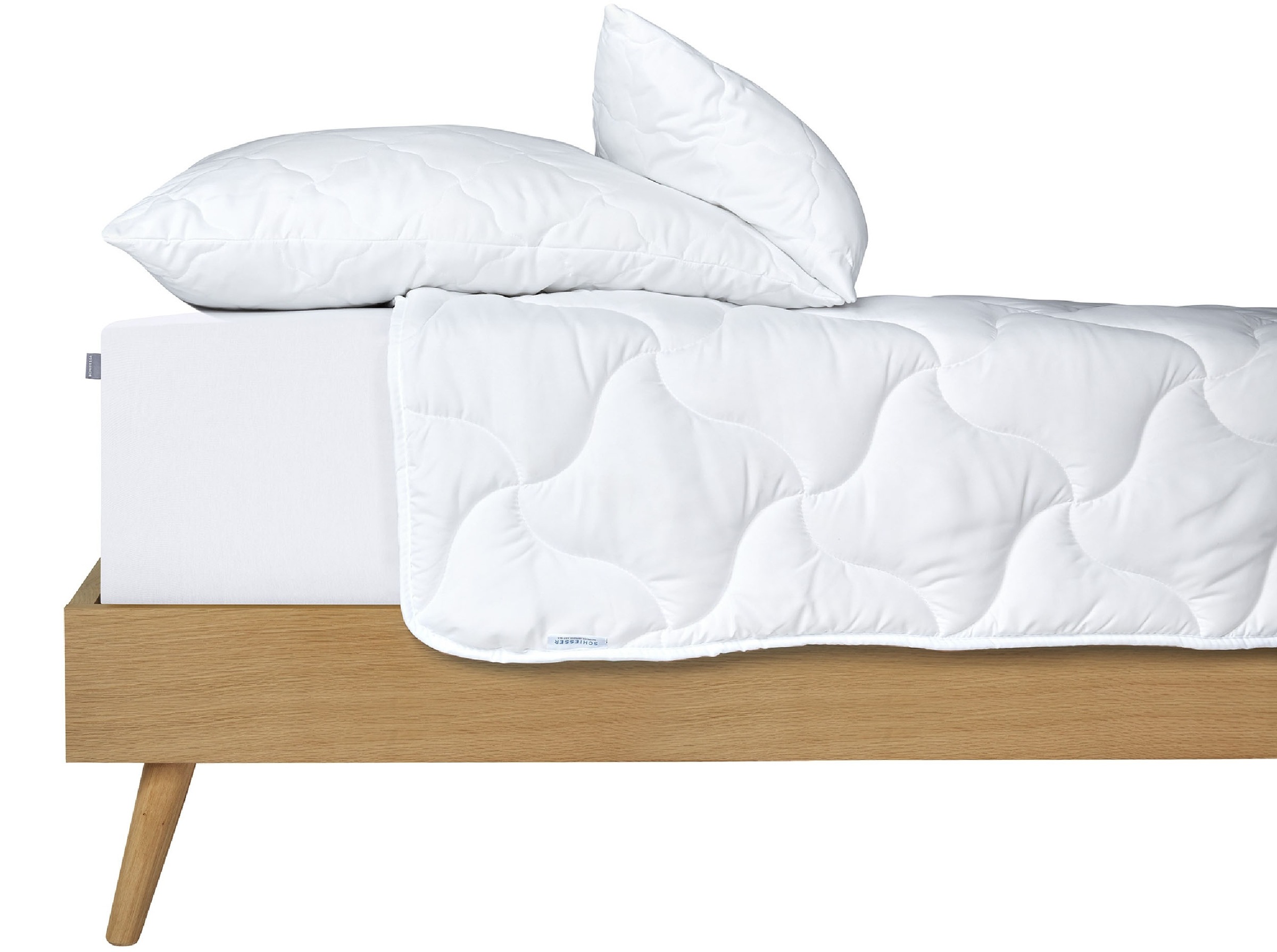 Schiesser Kopfkissen »Hygge mit recycelter Füllung und individueller Höhenanpassung«, Füllung: hypoallergene Faserfüllung, Bezug: pflegeleichter Mikrofaserbezug, (Spar-Set, 1 St.), für Allergiker geeignet