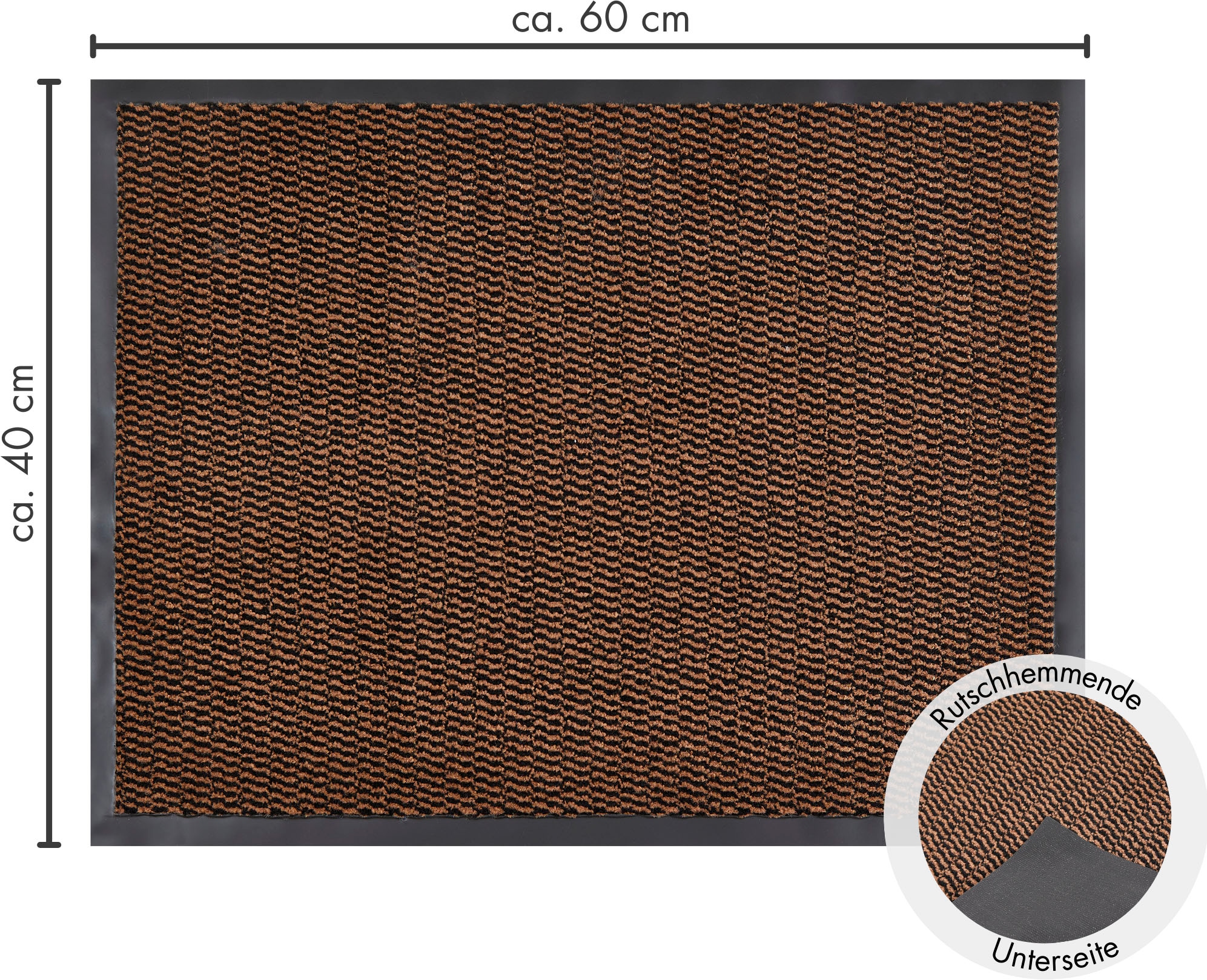 Andiamo Tapis de sol »Easy, Made in Netherlands« Rectangulaire 5 mm Höhe Schmutzfangmatte, rutschhemmend, Innen- und überdachten Aussenbereich