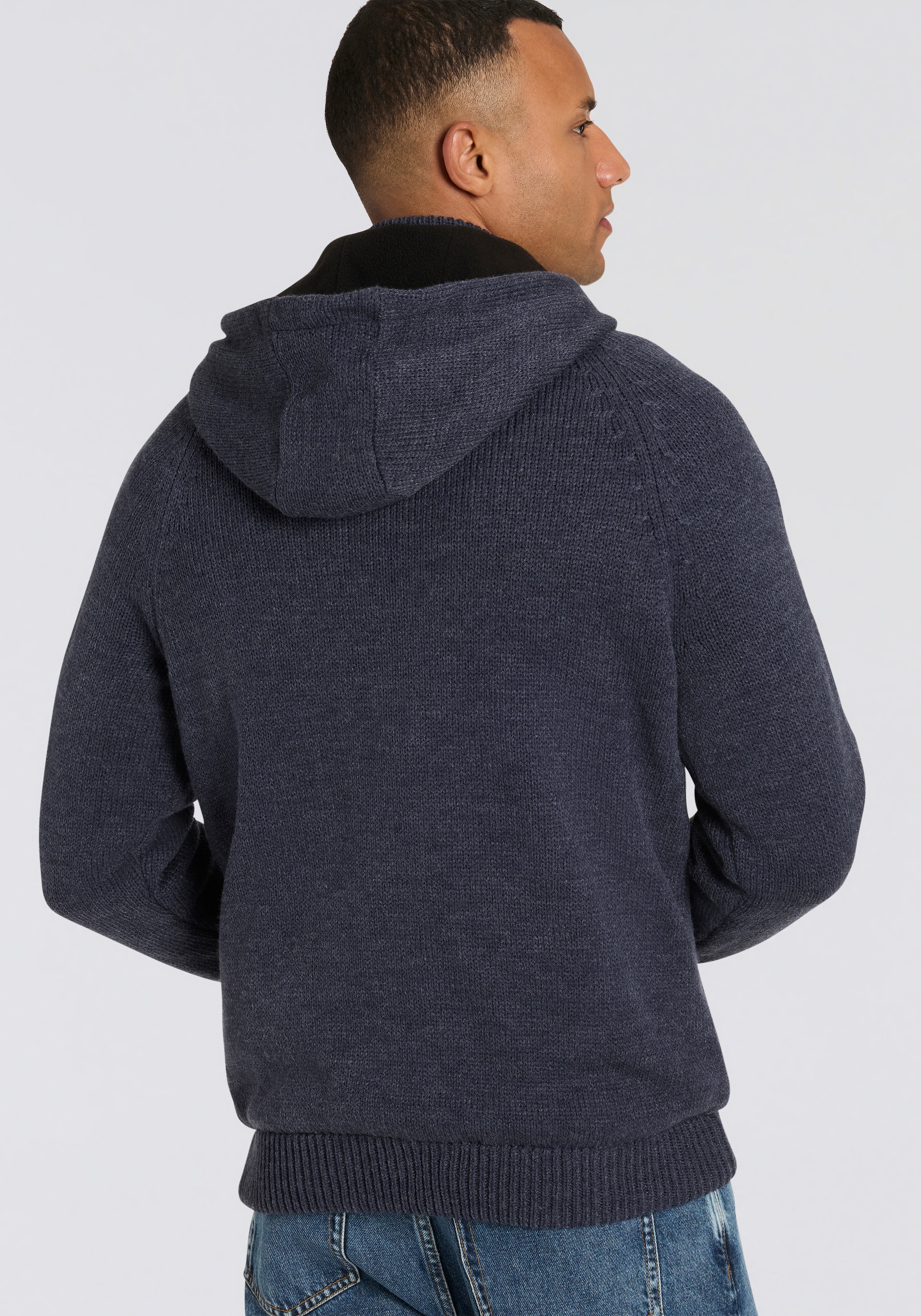 Bruno Banani Cardigan à capuche warm gefüttert
