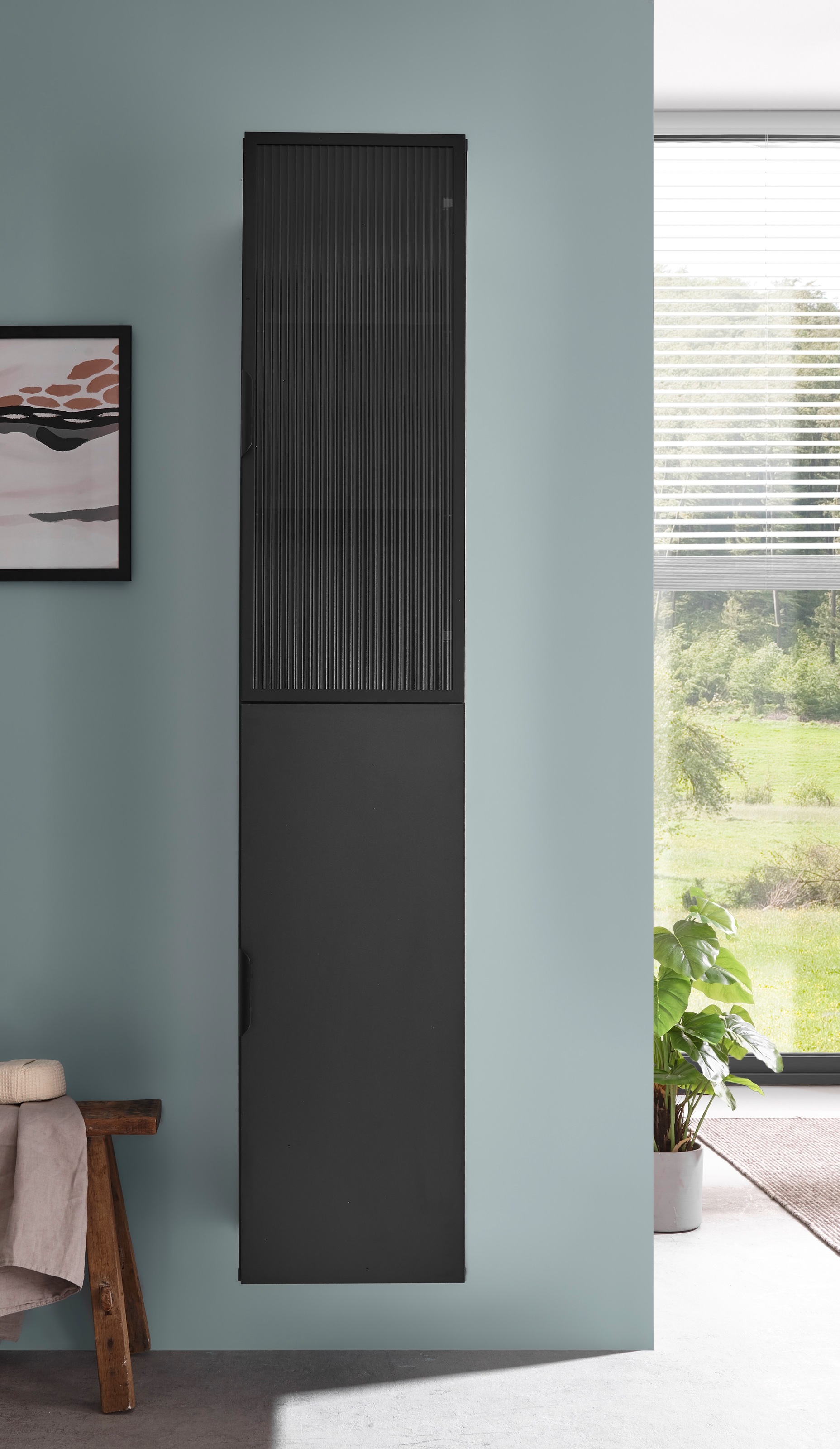 BASIC by Balculina Armoire haute »Diosa B/H/T 35x170x33 cm« 1 cuis tlg. largeur 35cm, softclose, cadre en aluminium