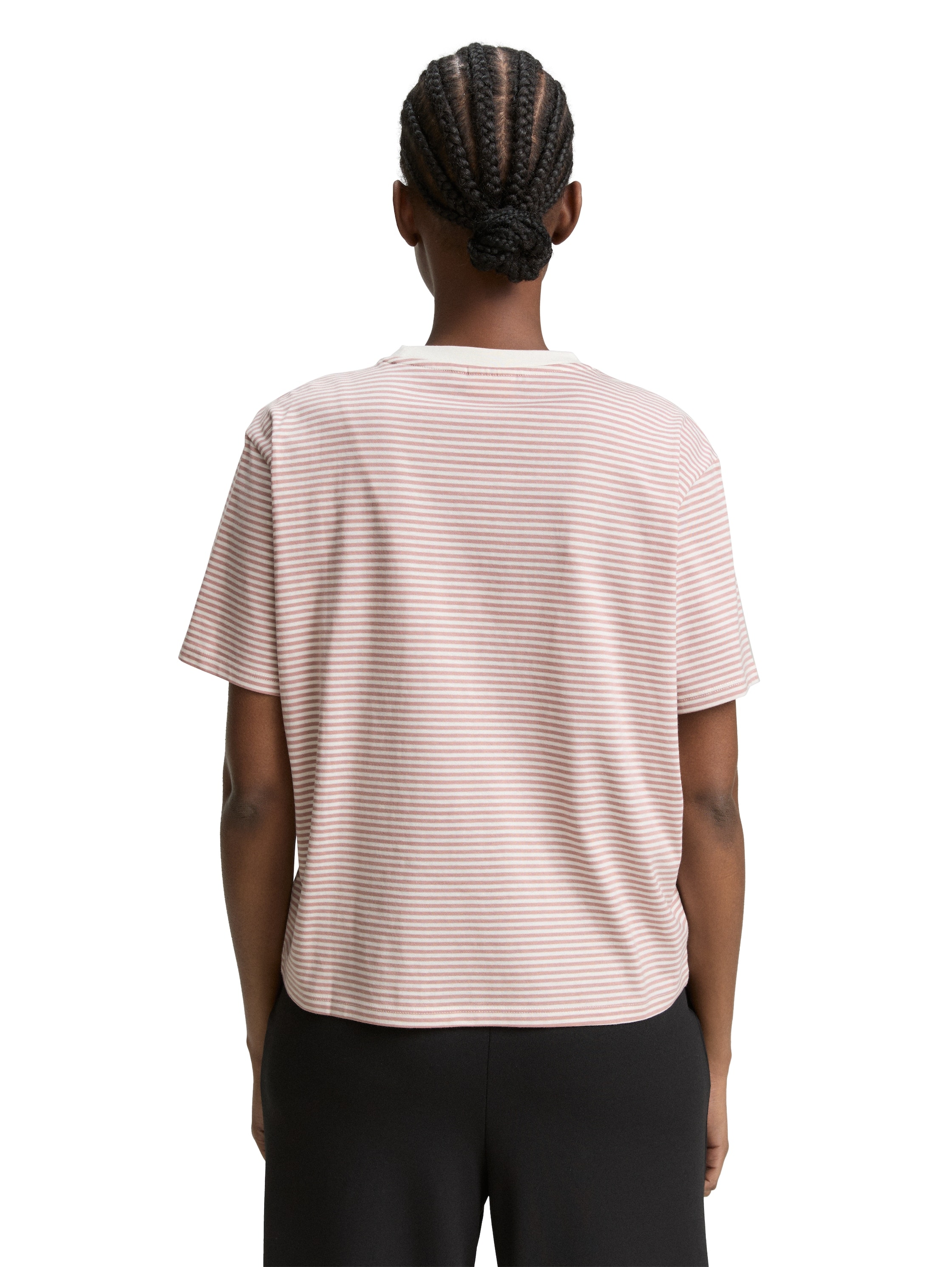 TOM TAILOR Denim T-Shirt, mit Streifen Muster