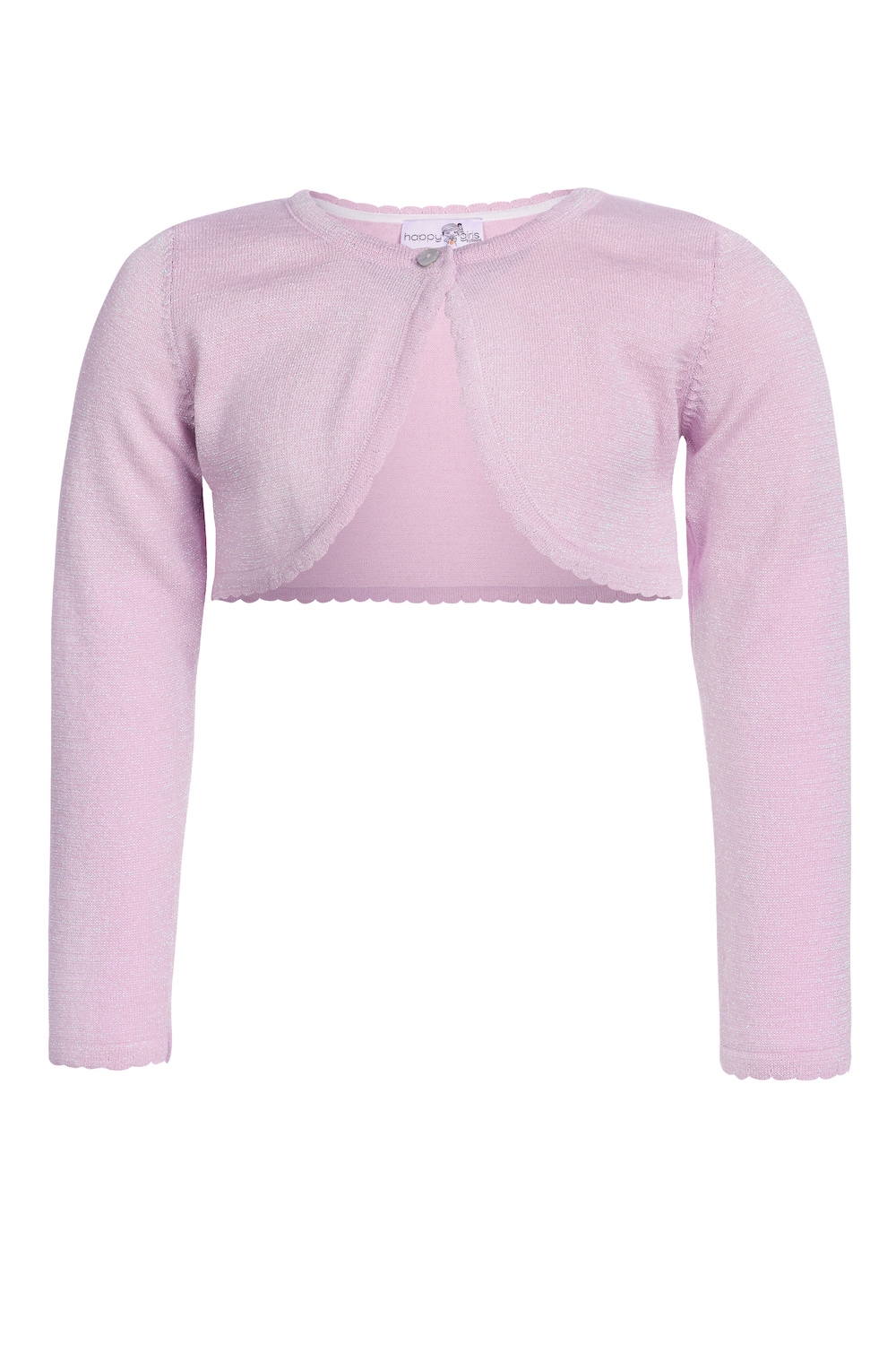 happy girls Boléro im dezenten Glitzerlook und mit gewellten Kanten