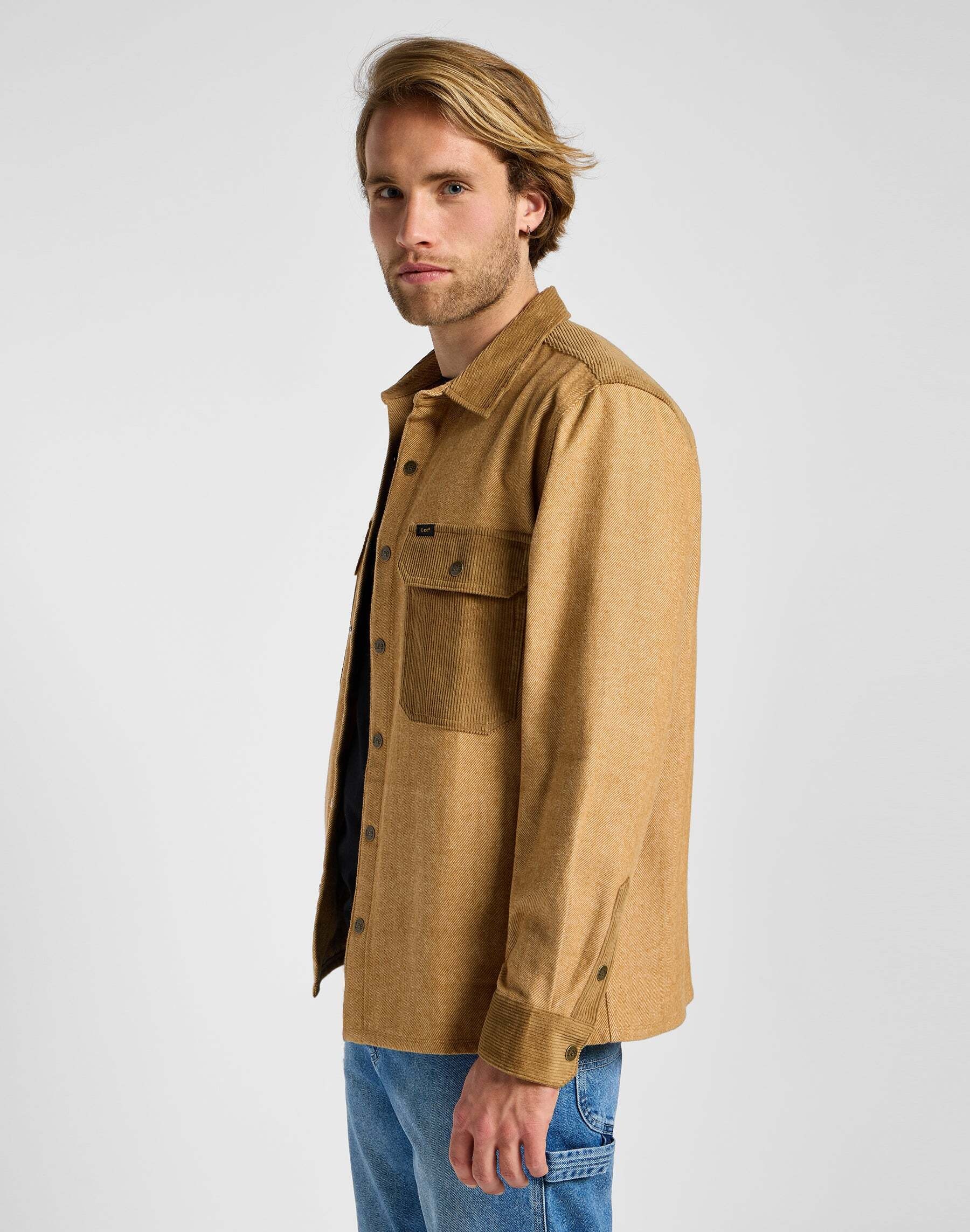 Lee® Langarmhemd »LEE Langarmhemd Mixed Fabric Shirt«