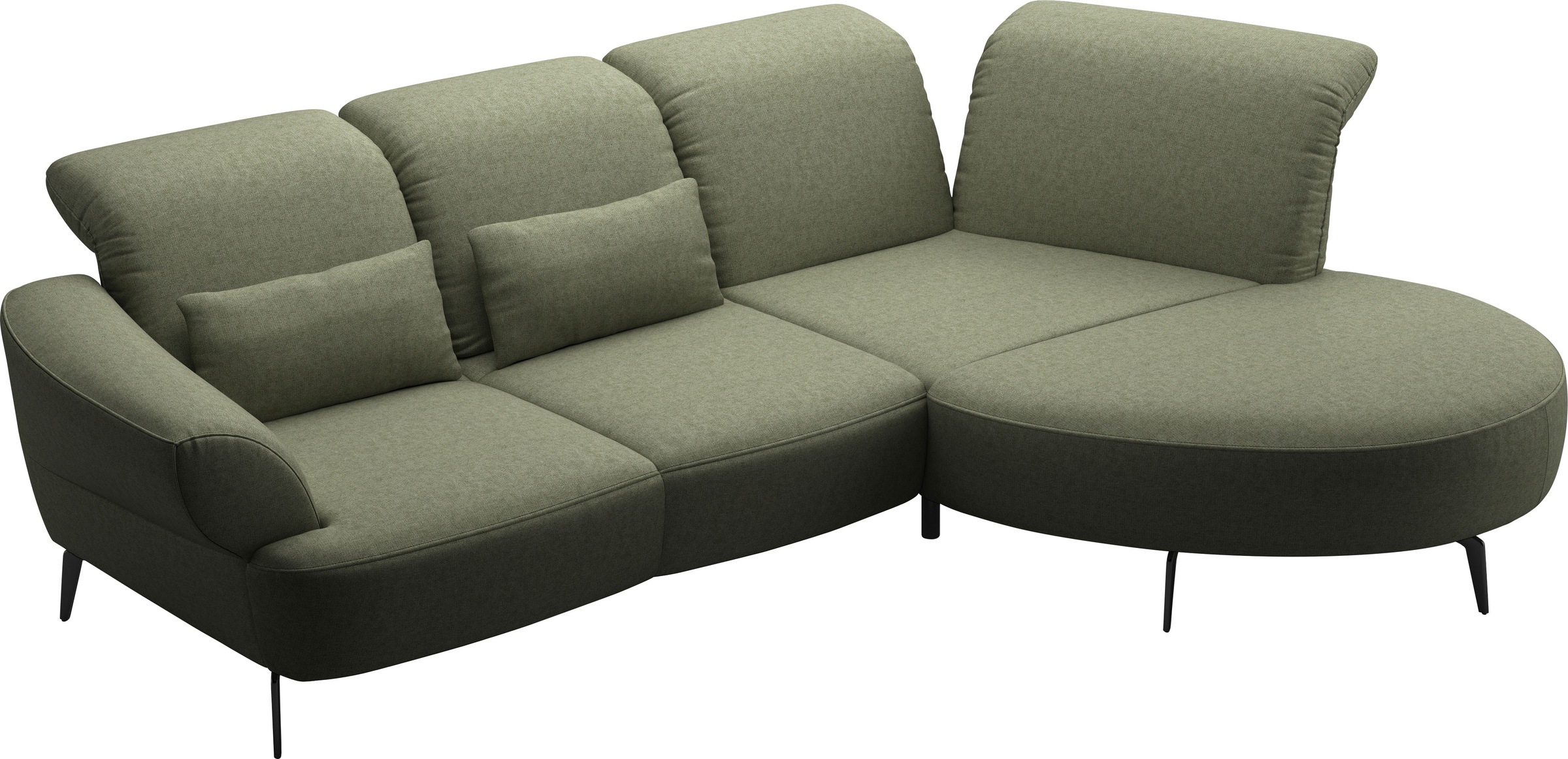 sit&more Ecksofa »Dance, L-Form, inkl. Sitztiefenverstellung« inkl. Click&Seat, optional mit Kopfteilverstellung