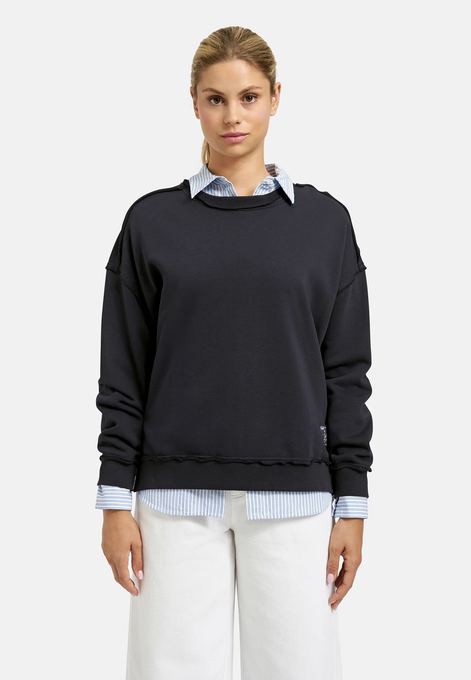 Image of Smith & Soul Sweatshirt, mit kreativem Rücken-Design, Rundhals