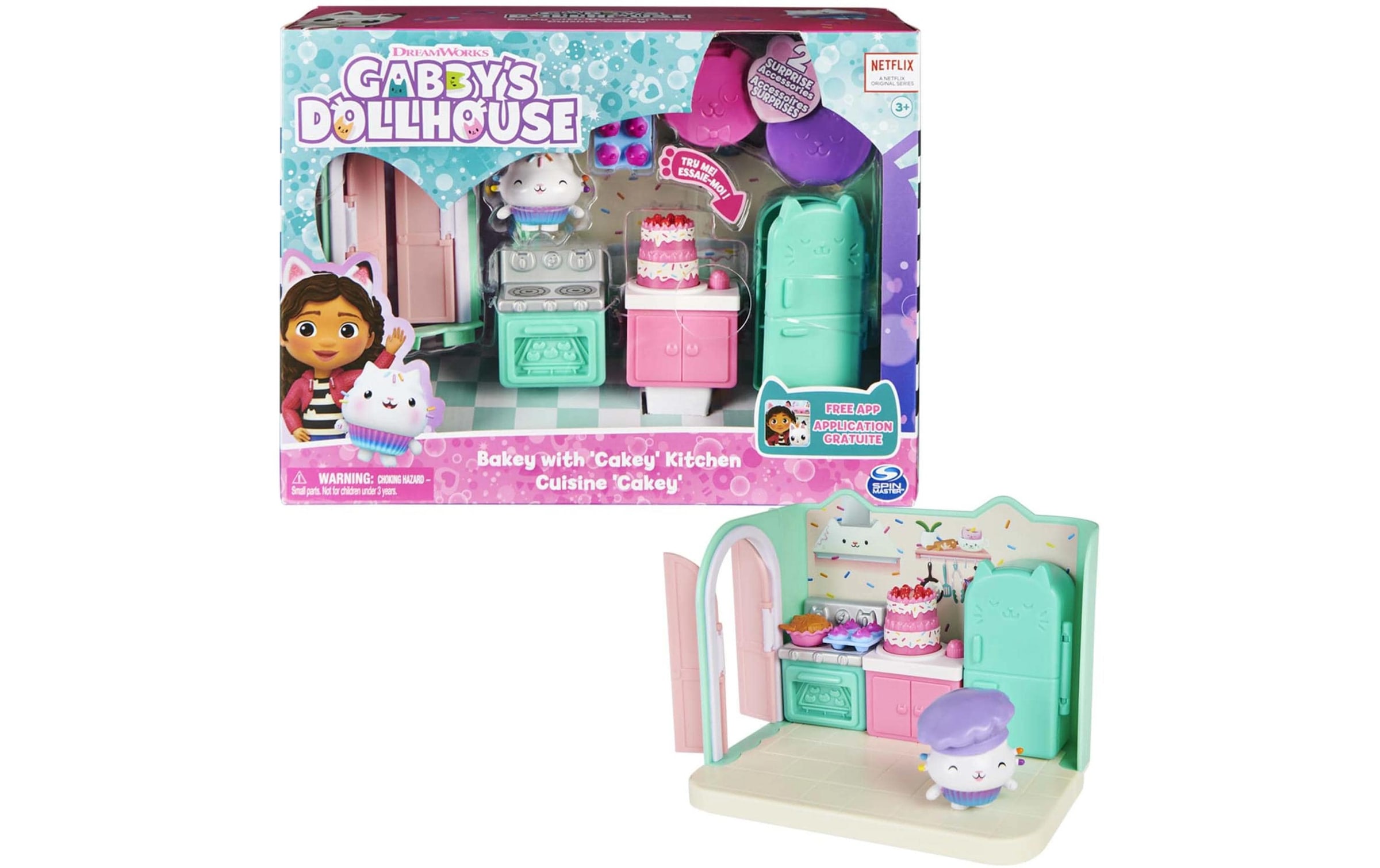 nicht definiert Spielwelt »Spinmaster Gabby's Dollhouse Cakey's Küche Deluxe Rooms«