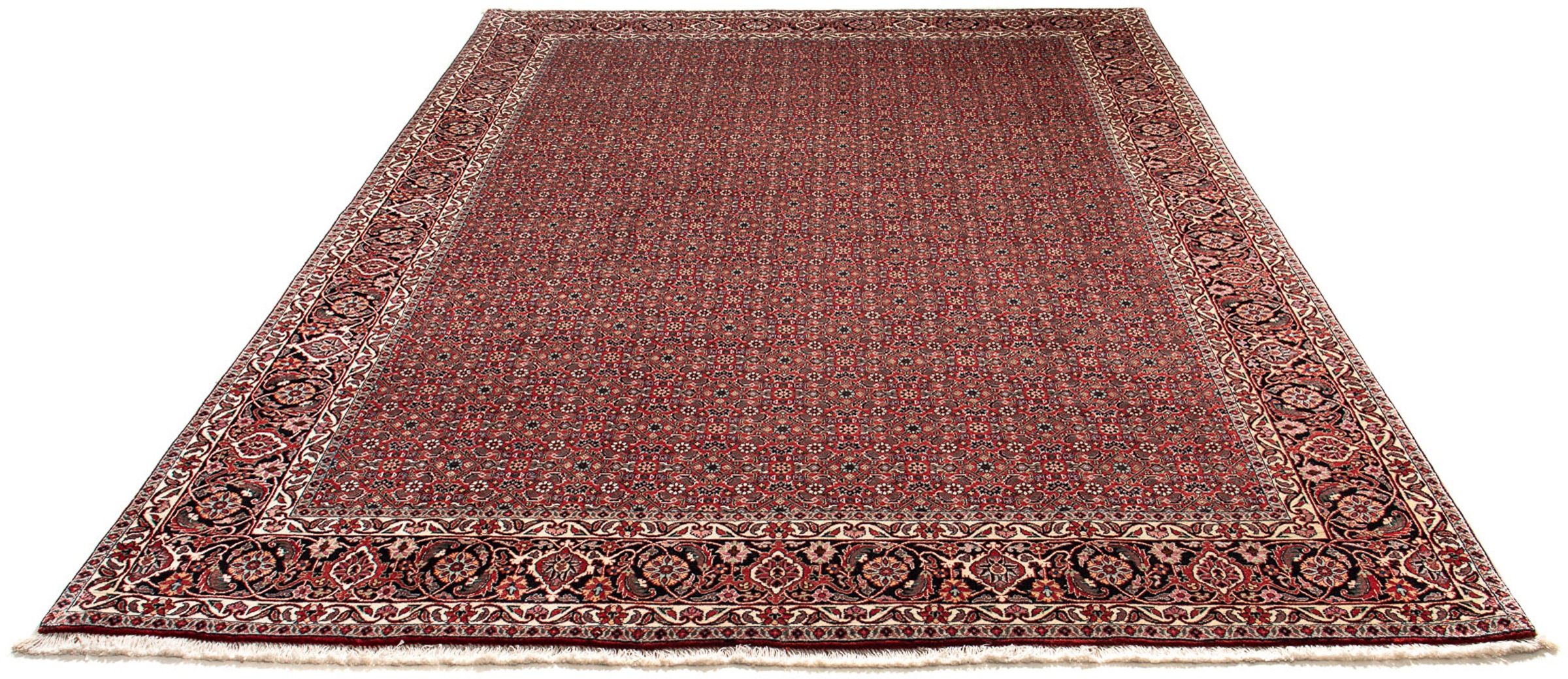 Image of morgenland Orientteppich »Perser - Bidjar - 297 x 200 cm - dunkelrot«, rechteckig, 15 mm Höhe, Wohnzimmer, Handgeknüpft, Einzelstück mit Zertifikat bei Ackermann Versand Schweiz