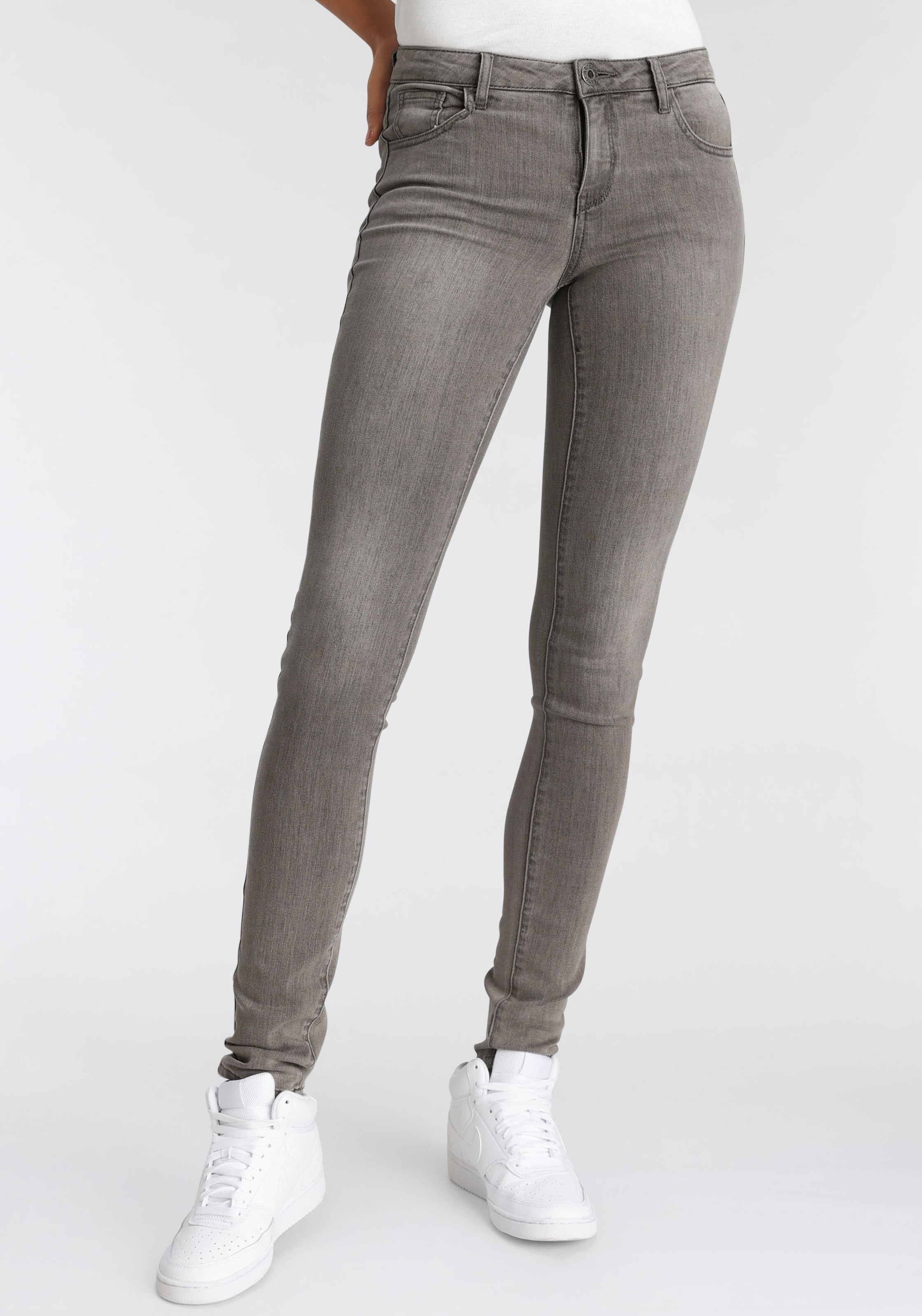 Waist Mid Skinny-fit-Jeans Arizona versandkostenfrei »Ultra-Stretch«, auf