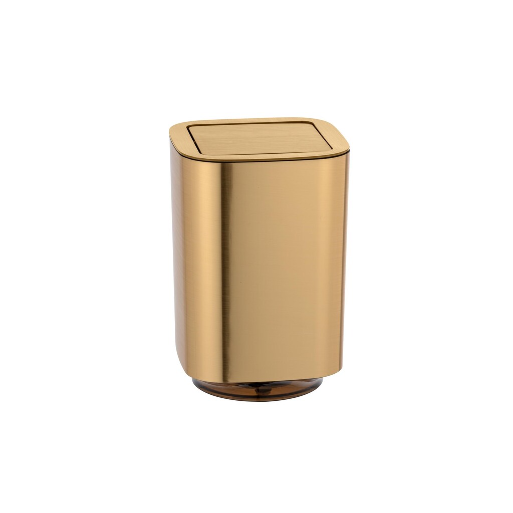 WENKO Kosmetikeimer »Auron 45051 l, Gold«, 1 Behälter