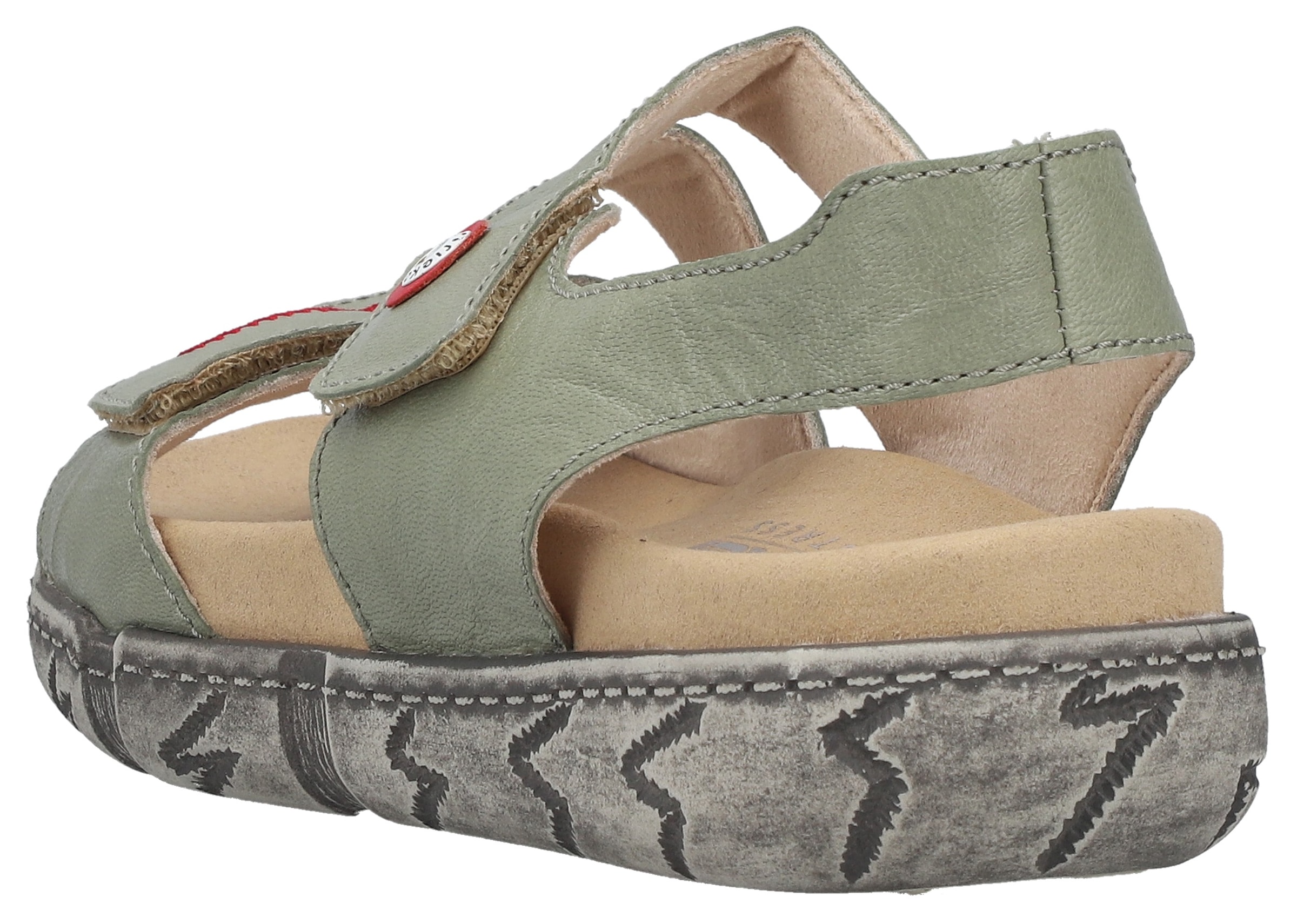 Rieker Sandale  Chaussure d'été, sandale velcro avec couture décorative