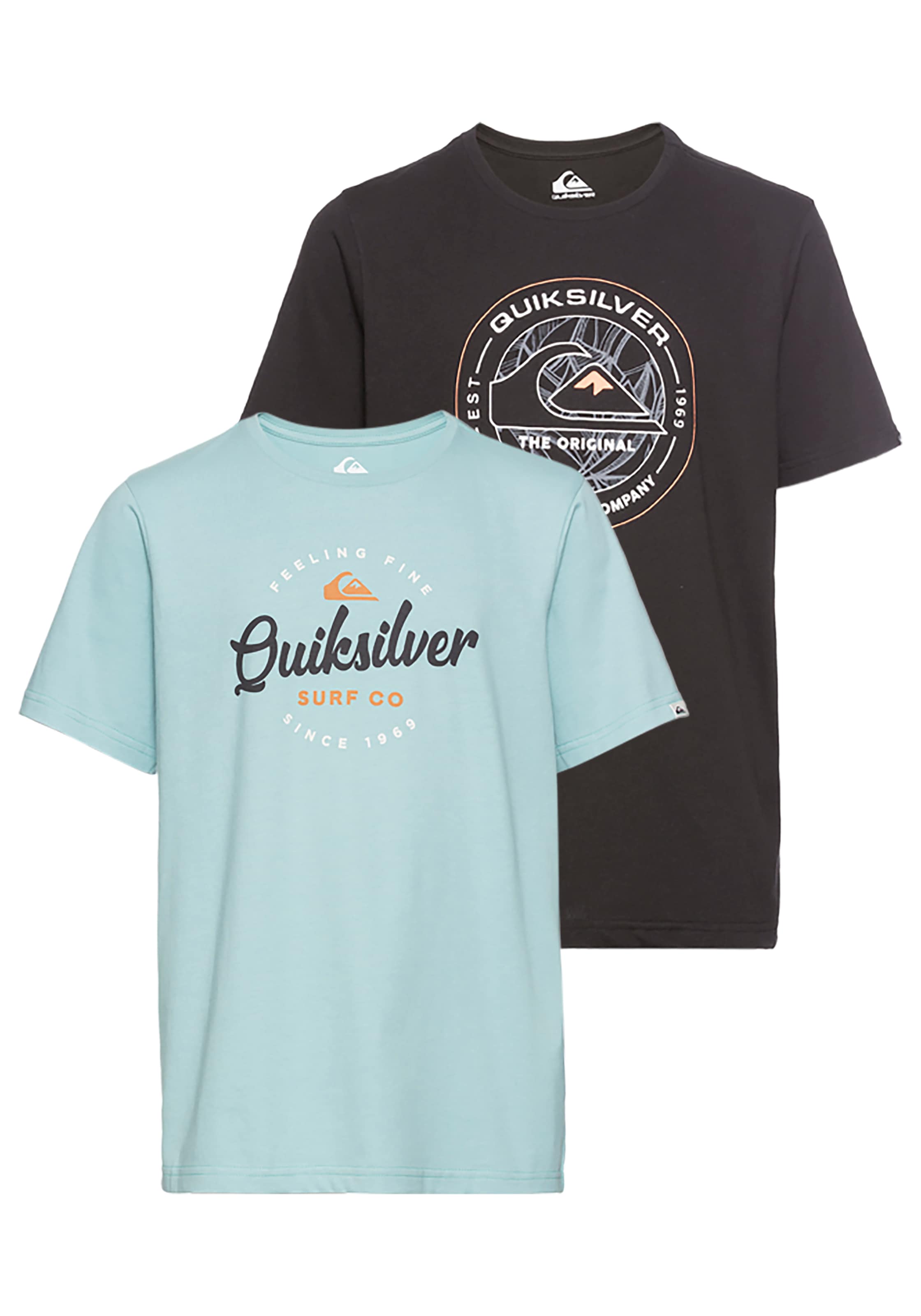 Image of Quiksilver T-Shirt "ON POINT FLYIN SHORT SLEEVE TEE PACK YTH" 2 Stk.