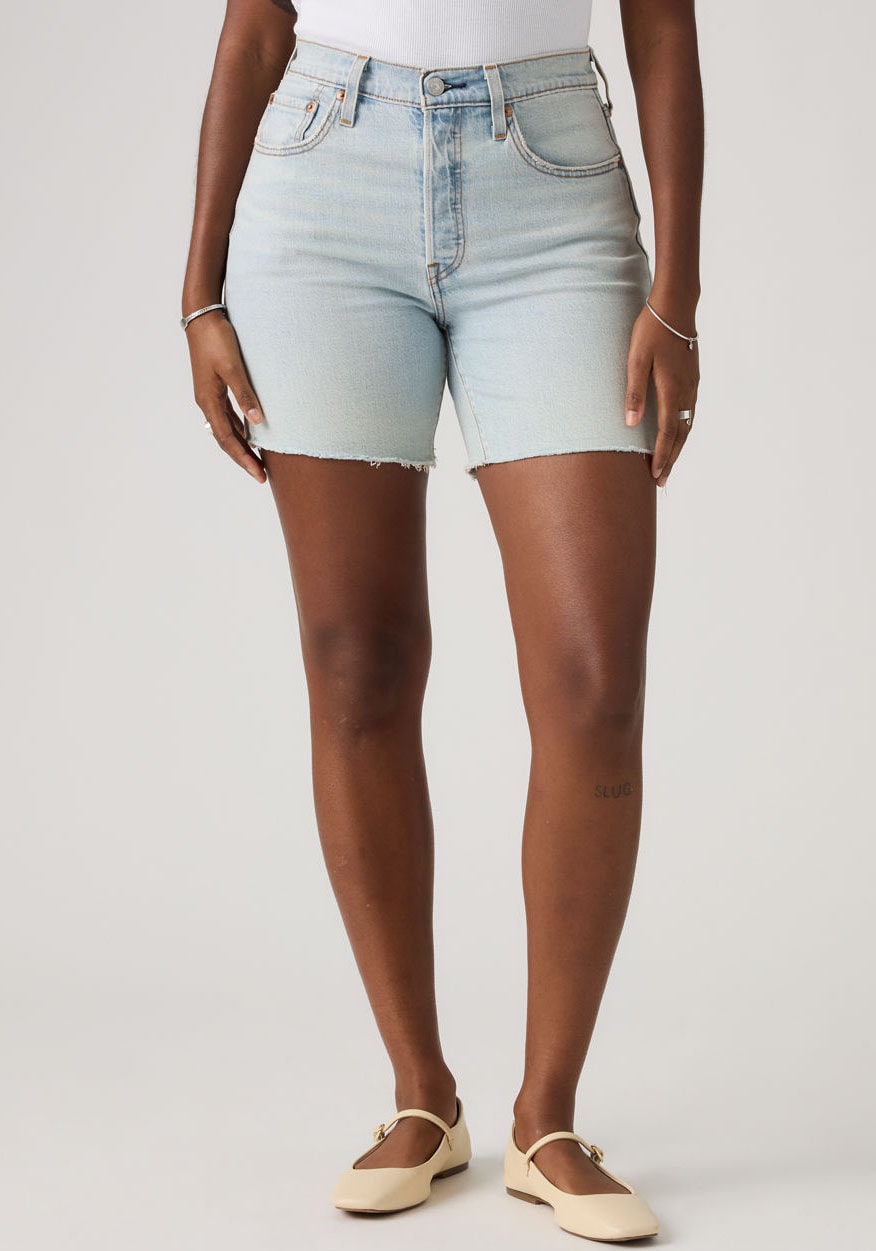 Image of Levis Shorts "501 MID THIGH SHORT" im Five-Pocket Style
