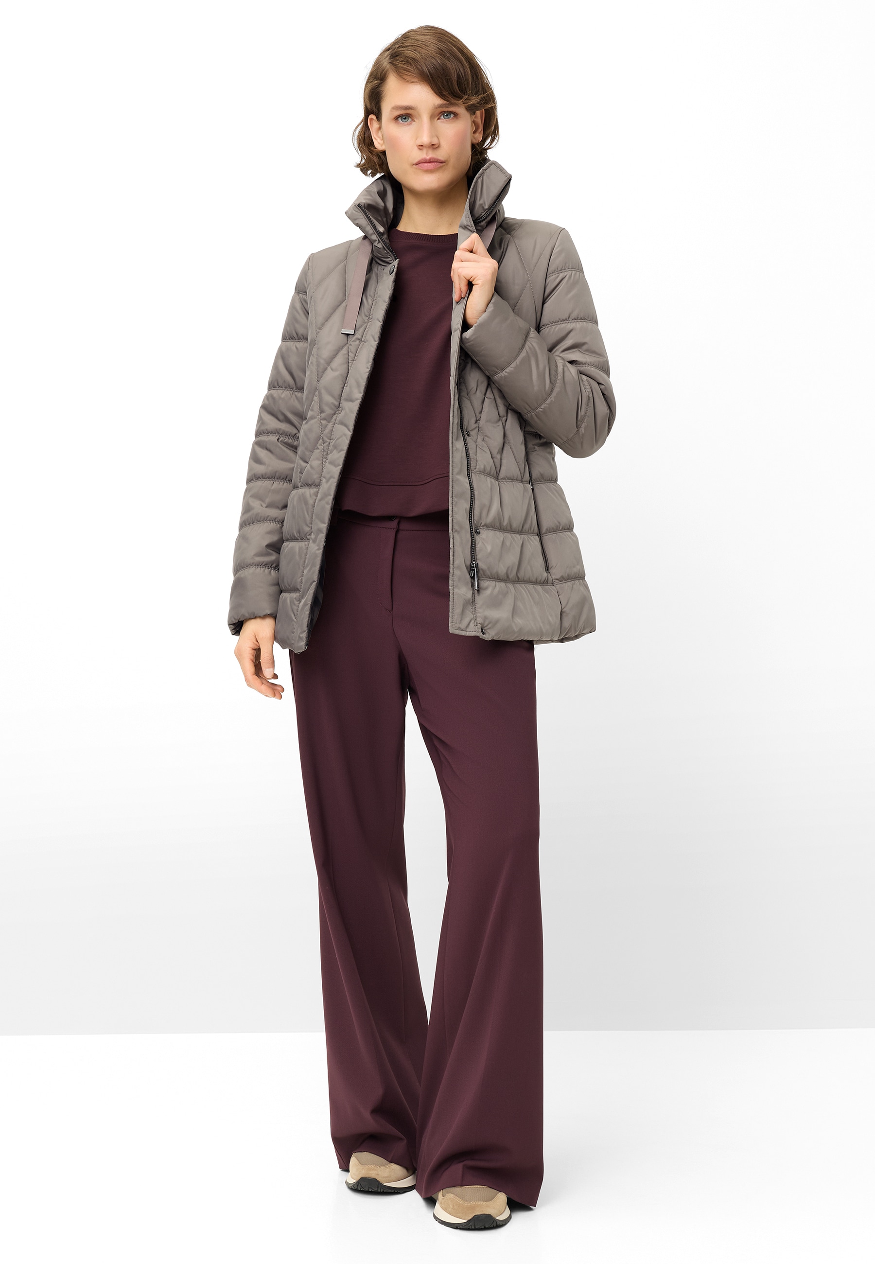 Fuchs Schmitt Veste matelassée »Steppjacke« Col montant avec cordon, coupe régulière