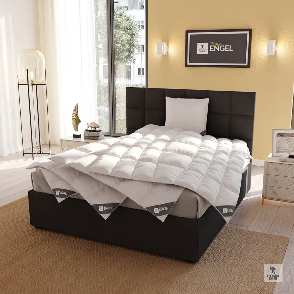 SPESSARTTRAUM Couette en duvet »Mein Engel« normal 1 cuis tlg. Couette 135x200 cm et autres tailles