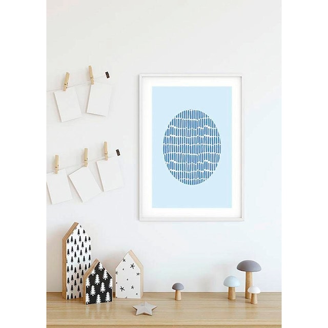 Komar Poster »Shelly Patterns Blue«, Formen-Kunst, (Packung, 1 St., Anzahl  Teile 1), Kinderzimmer, Schlafzimmer, Wohnzimmer jetzt kaufen