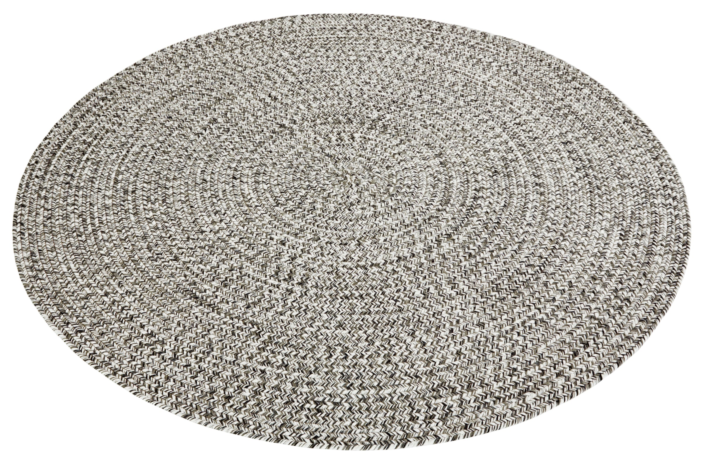 NORTHRUGS Teppich »Trenzado«, rund, In- & Outdoor, Handmade-Look, Gewebt, Wetterfest, Balkon, Wohnzimmer