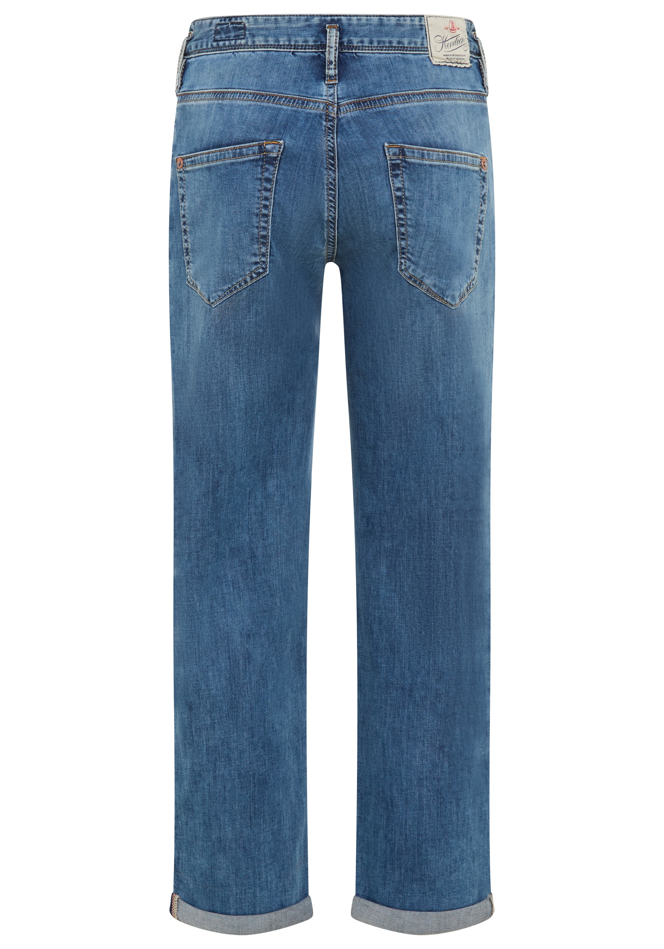 Herrlicher Jeans boyfriend »Shyra Tap Denim Light« coupe droite, avec patte de boutonnage