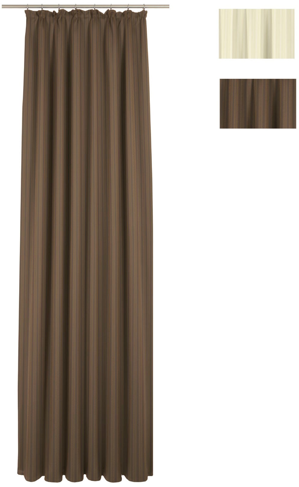 Wirth Vorhang »Jasmin« Kräuselband 1 Stk. tlg.