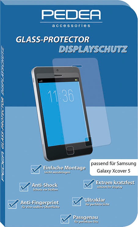 Image of PEDEA Displayschutzglas »Display-Schutzglas Samsung Galaxy Xcover 5«, für Samsung Galaxy Xcover 5 bei Ackermann Versand Schweiz