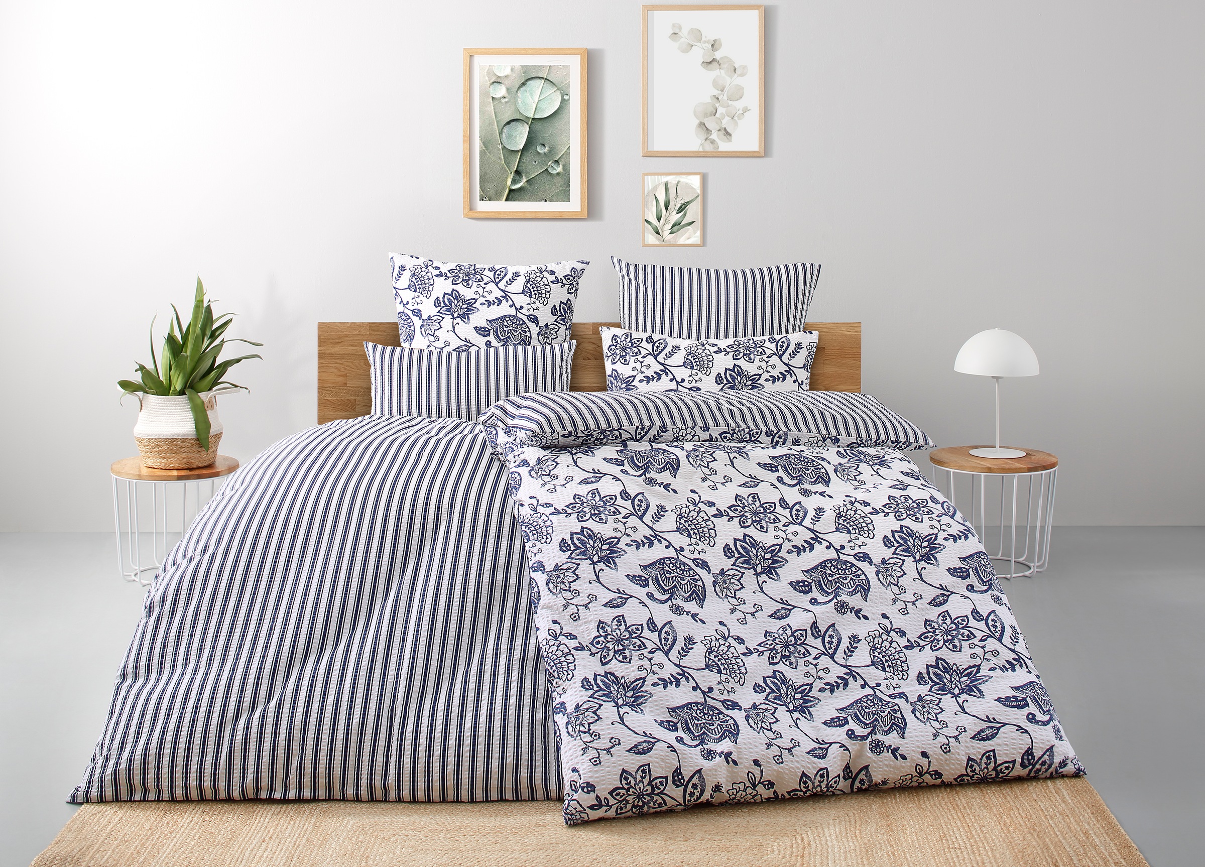 Image of GOODproduct Bettwäsche "Nordby" 2 Stk. Bettwäsche aus Baumwolle, skandinavisches Design, ab Grösse 135x200 cm