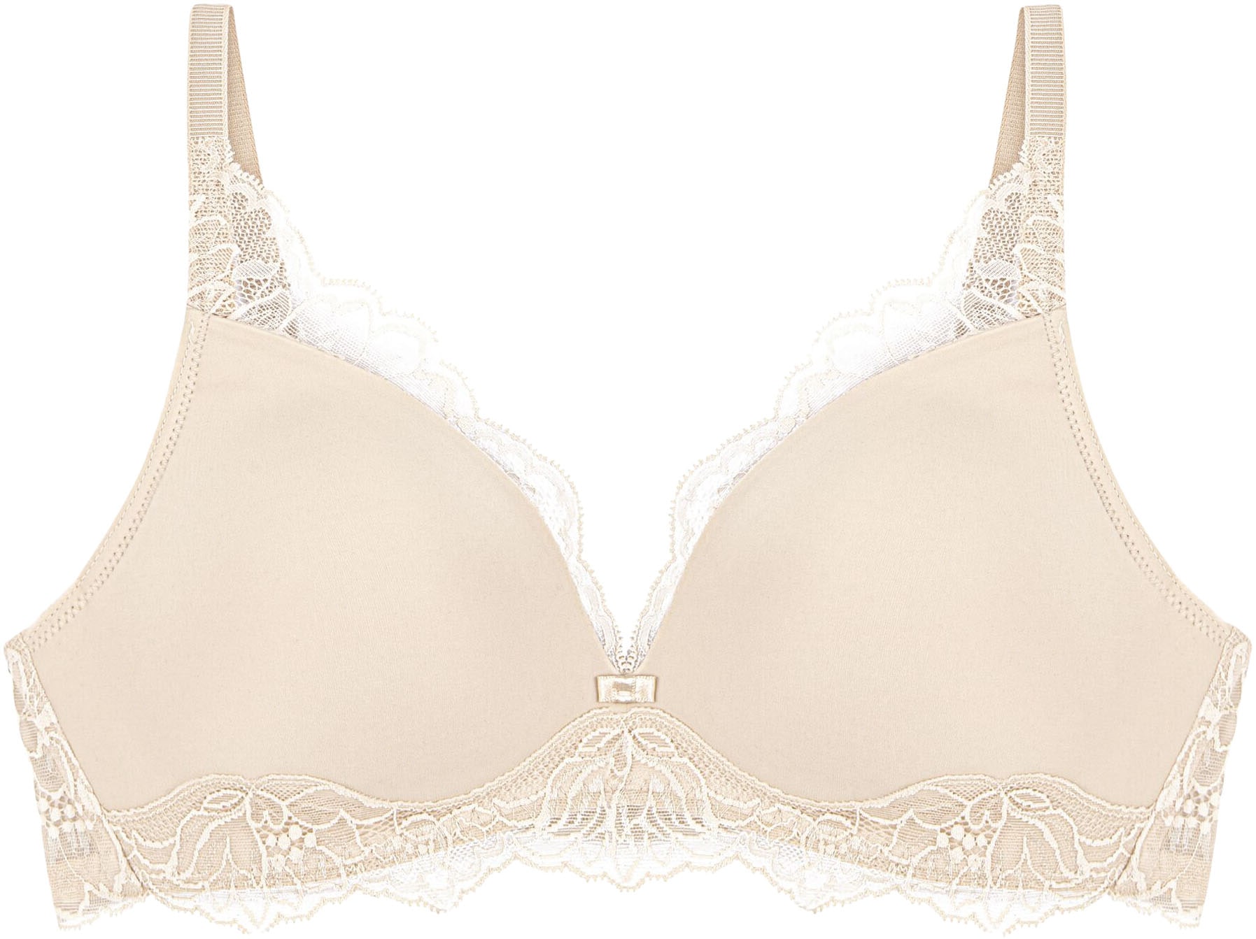 Triumph Bügelloser BH »Amourette Charm«, Stretch-Spitze, tiefer V-Ausschnitt, weich, leichte Polsterung