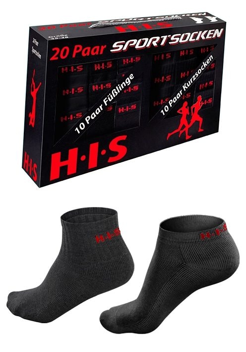 ♕ Kurzsocken, mit Sneakersocken (Set, H.I.S auf versandkostenfrei Frottee 20 und Paar),