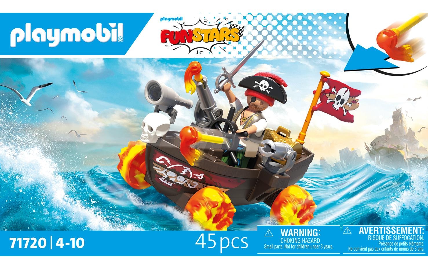 Playmobil® Jeu de construction »Playmo-Karts: Rasendes Piratenboot 71720«