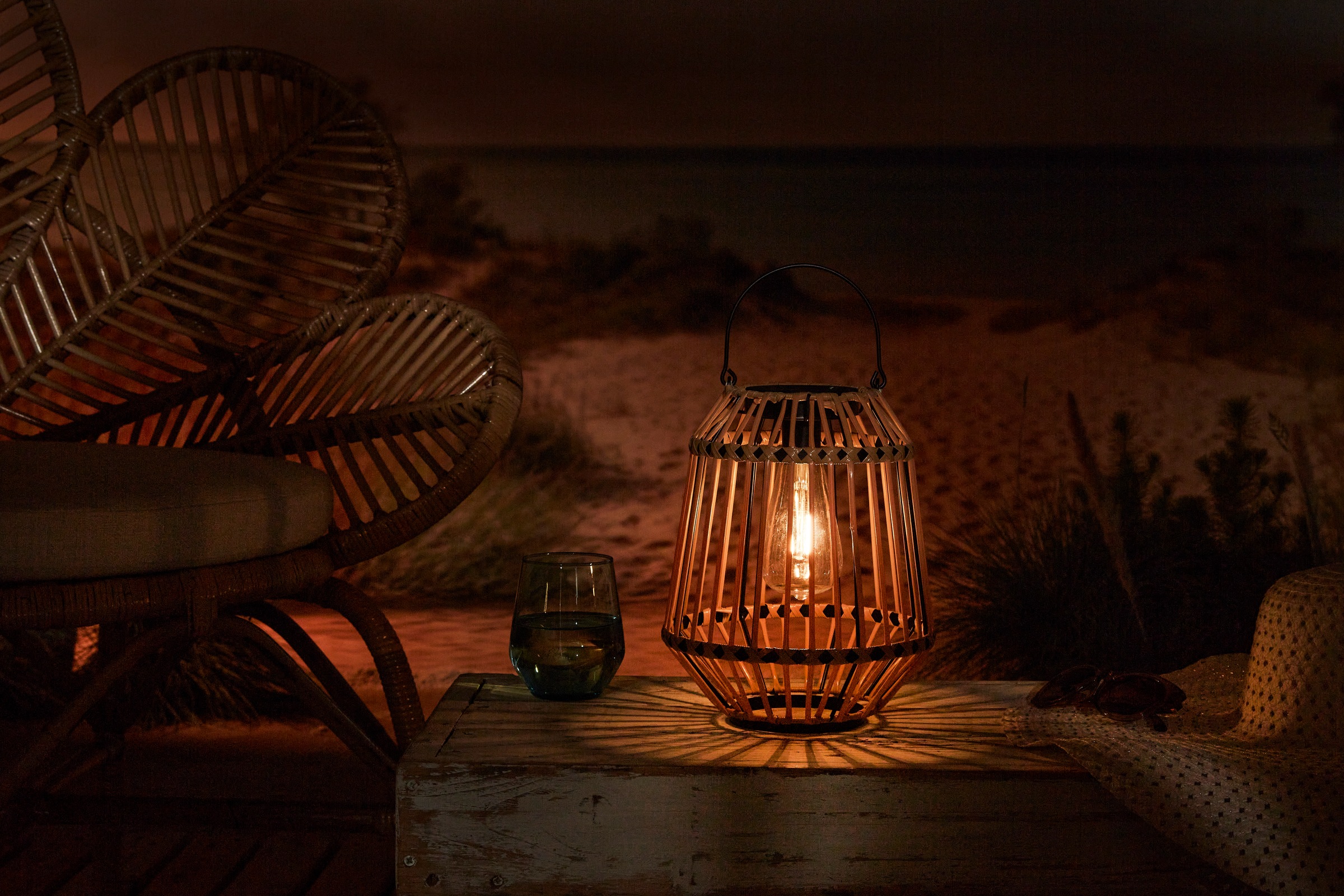 LUXFORM Lampe de table extérieure »Solar-Tischlampe - Ibiza - LED - 15 Lumen« Module LED 1 cuis alimenté par énergie solaire