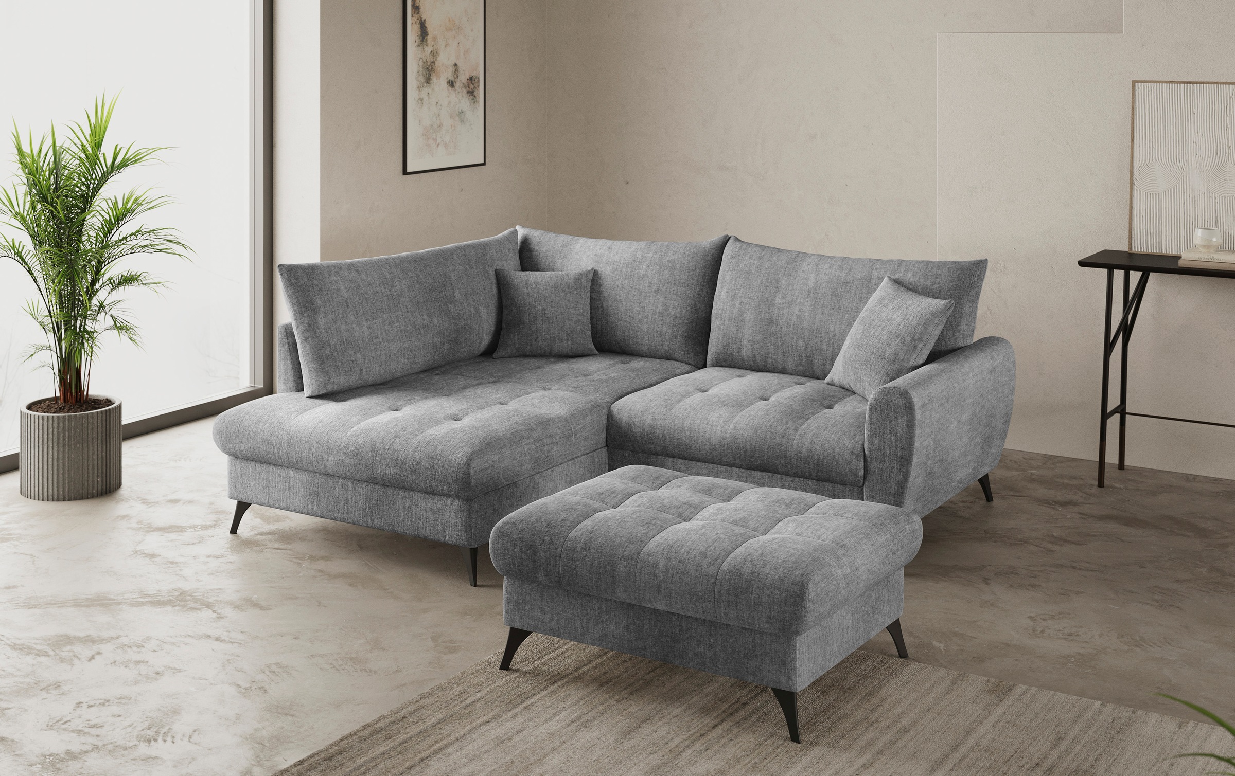 Mr. Couch Banc à tabouret »Blackburn II« Passend zu der Garnitur, wahlweise mit Kaltschaum