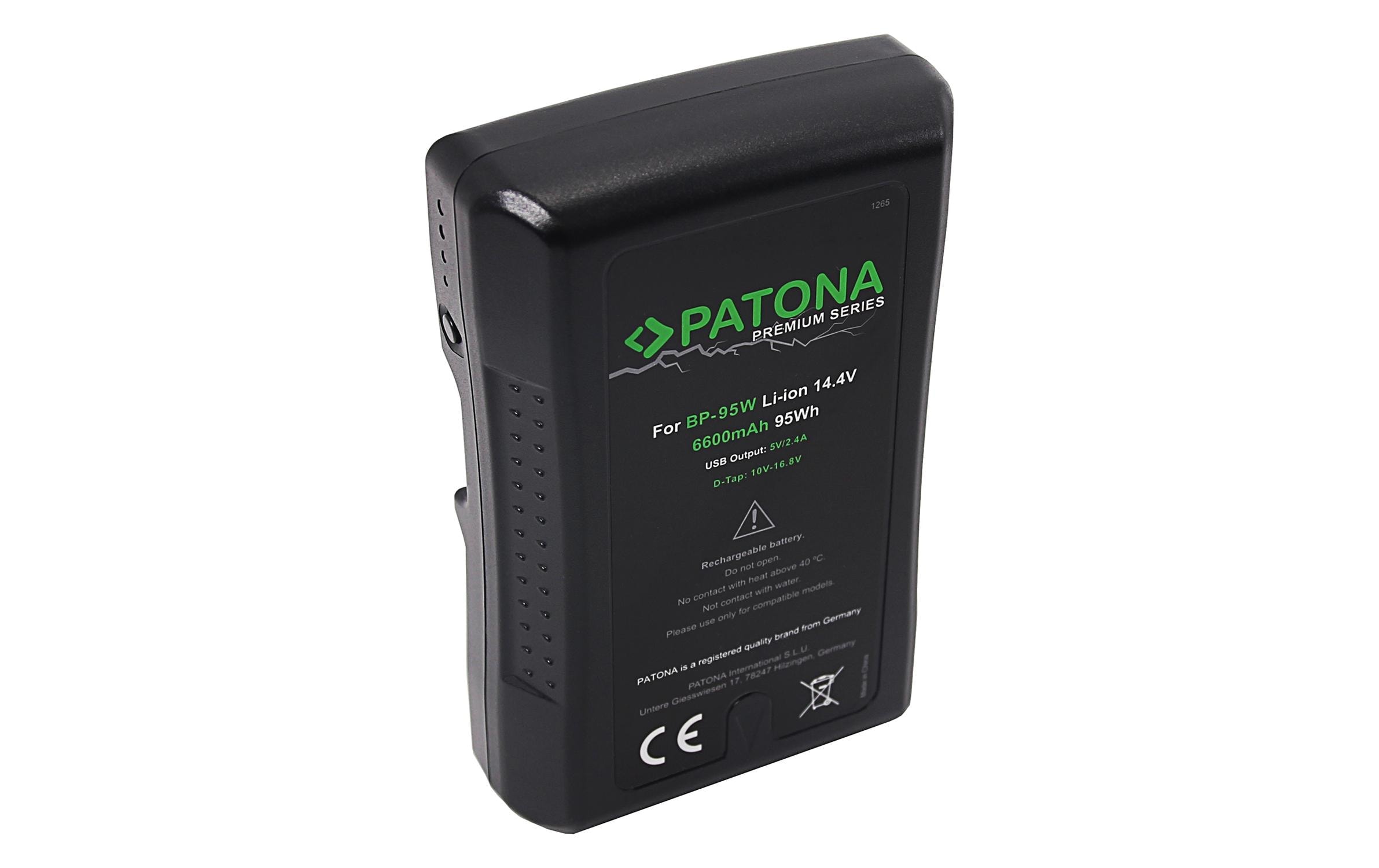   Akku »Patona Premium V-Mount 95 Wh« 6.600 mAh