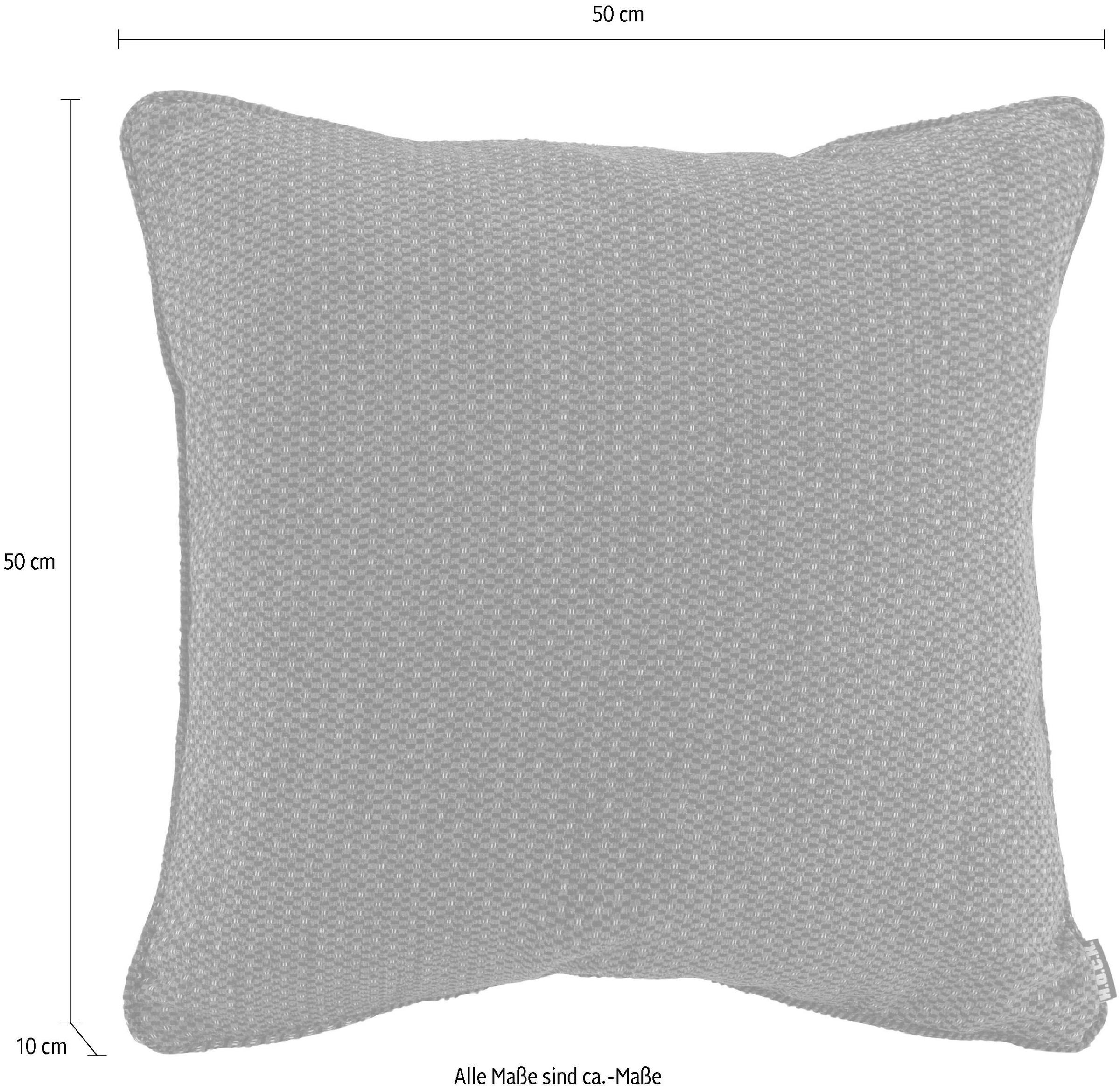 H.O.C.K. Dekokissen »Lima« mit feinem Muster, Kissenhülle mit Füllung, 1 Stück