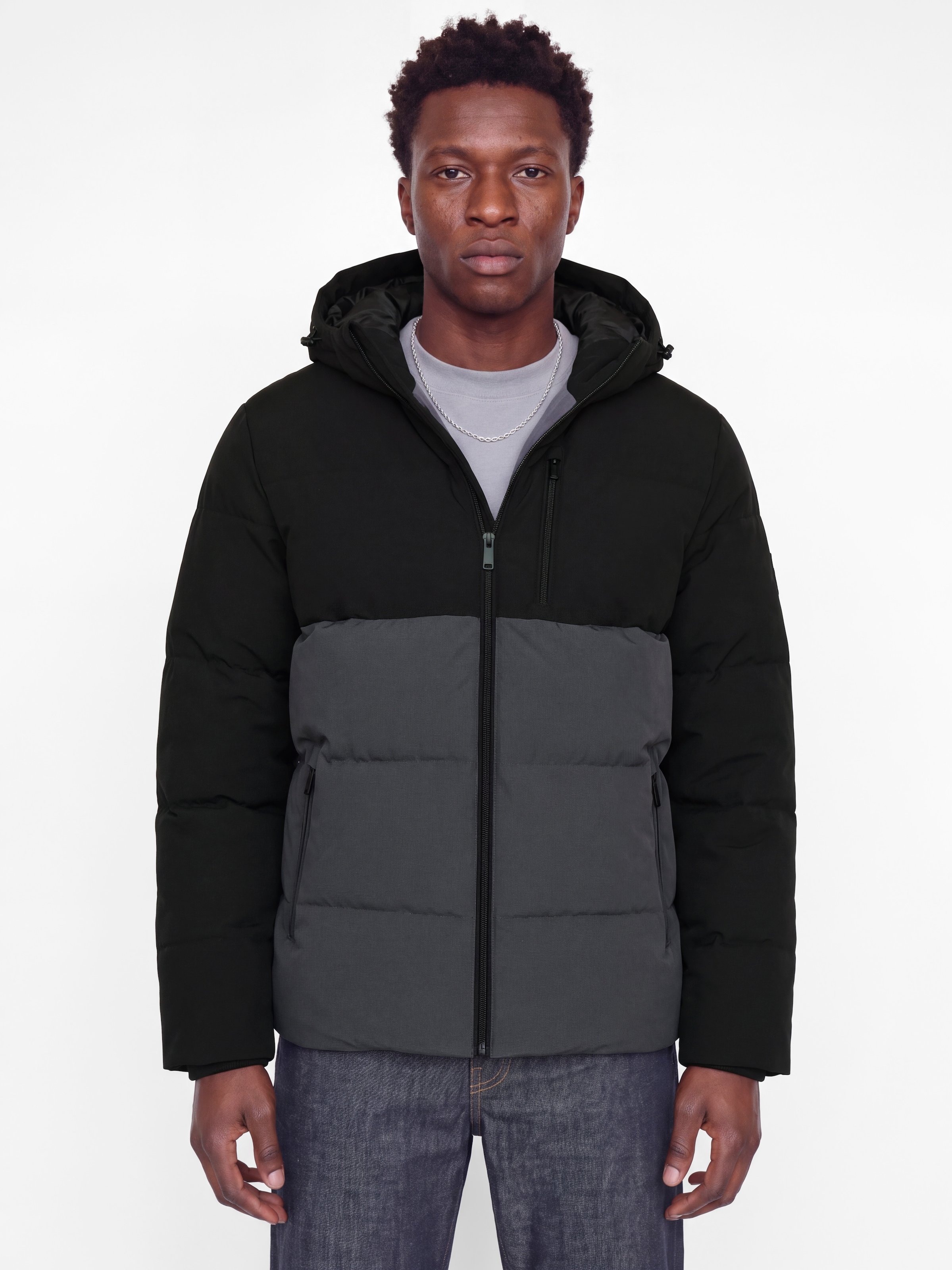 Image of Jack & Jones Steppjacke "JJEBECKS PUFFER SN" mit Kapuze Kunstfaser, regular fit