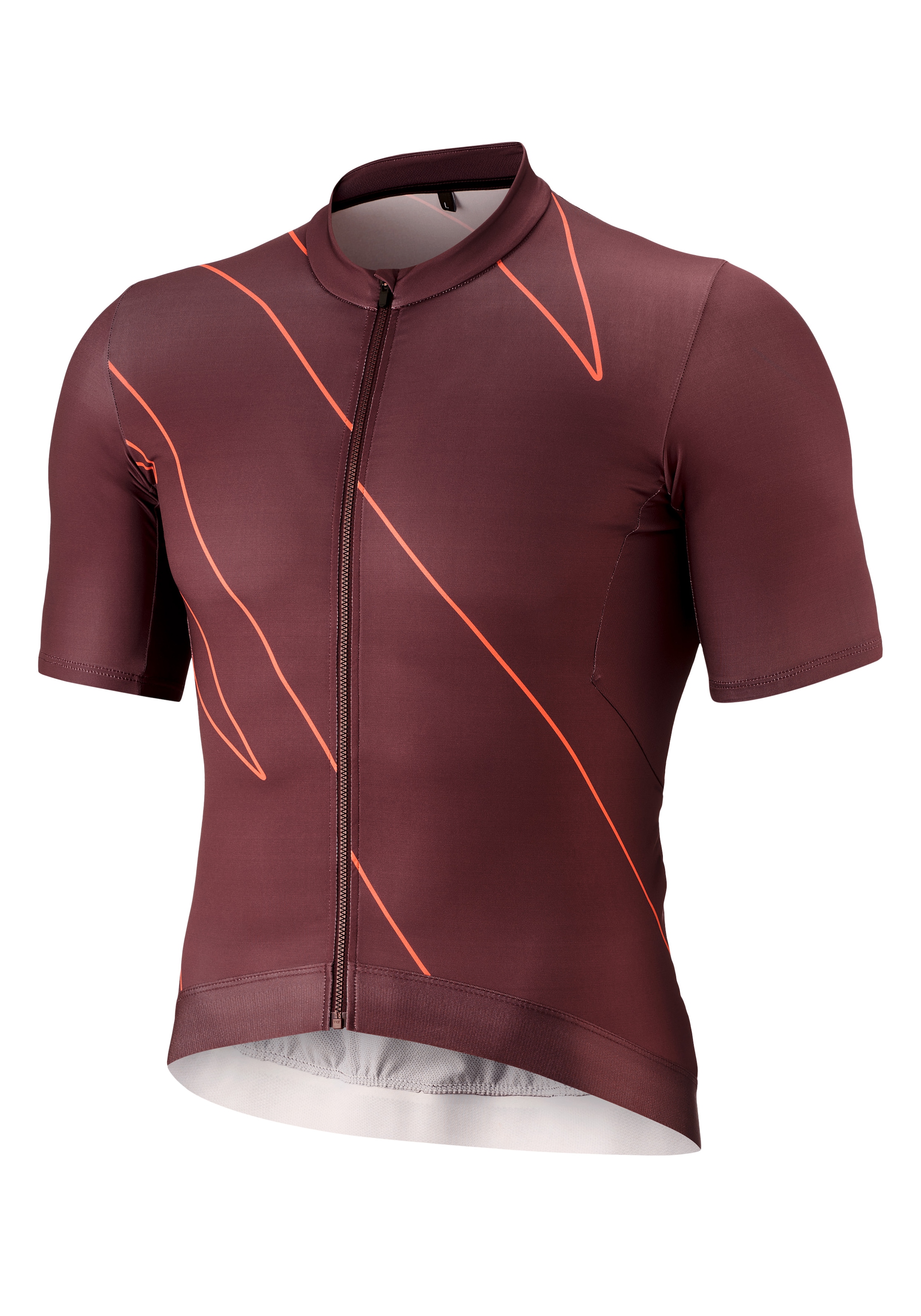 Gonso Radtrikot »Road Jersey Print M«, Herren Fahrradtrikot kurzarm, Full-Zip Trikot, Rückentasche, Slim Fit