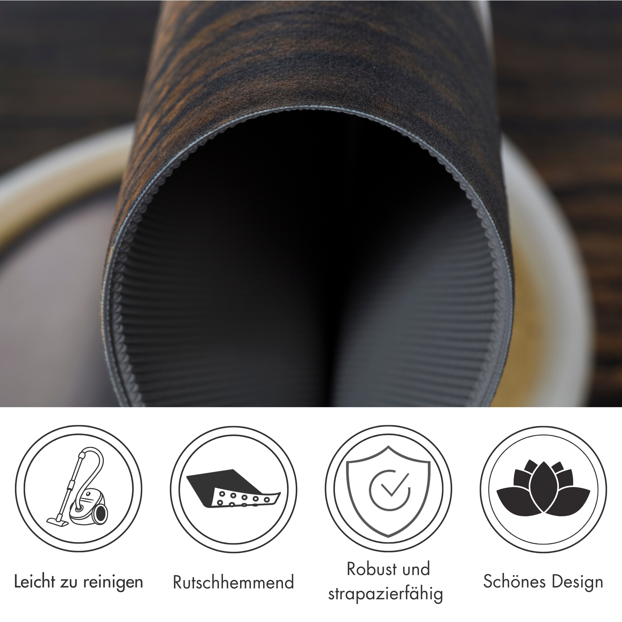 Andiamo Chemin de table »Kitchen« Rectangulaire 3 mm Höhe Vinyl-Küchenläufer, moderne Küchenmotive, Pasta, Gewürze, Kaffee