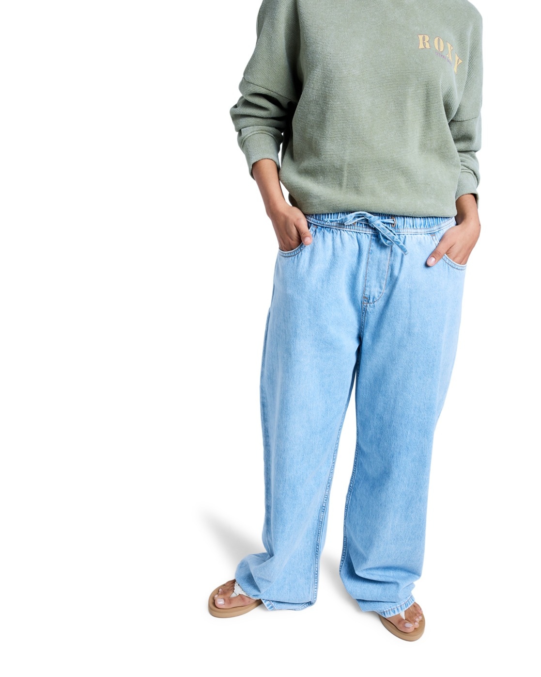 Image of Roxy Relax-fit-Jeans "Stunning View Beau Blue"