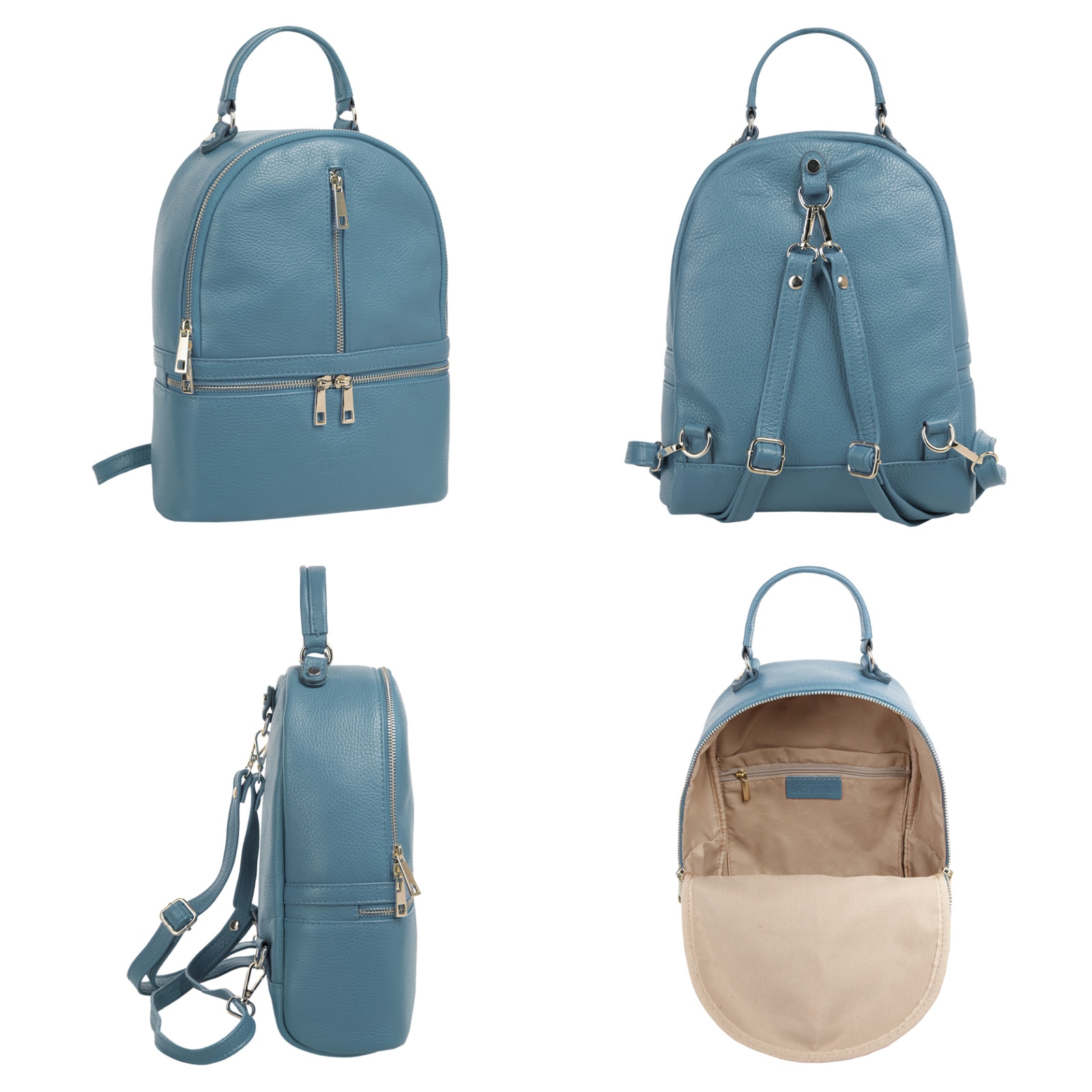 Samantha Look Cityrucksack, echt Leder, Made in Italy