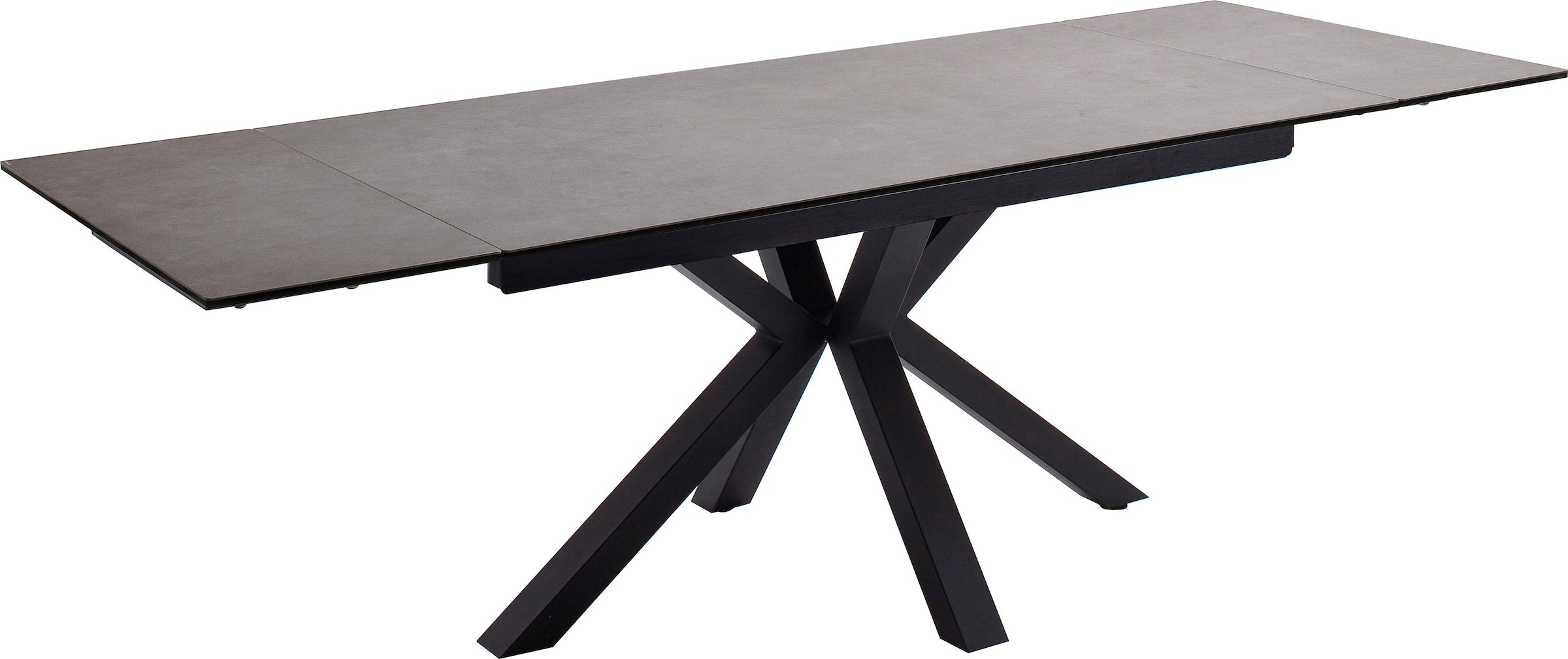 MCA furniture Table de salle à manger »Nagano« Esstisch Glas-Keramik mit Stirnauszug