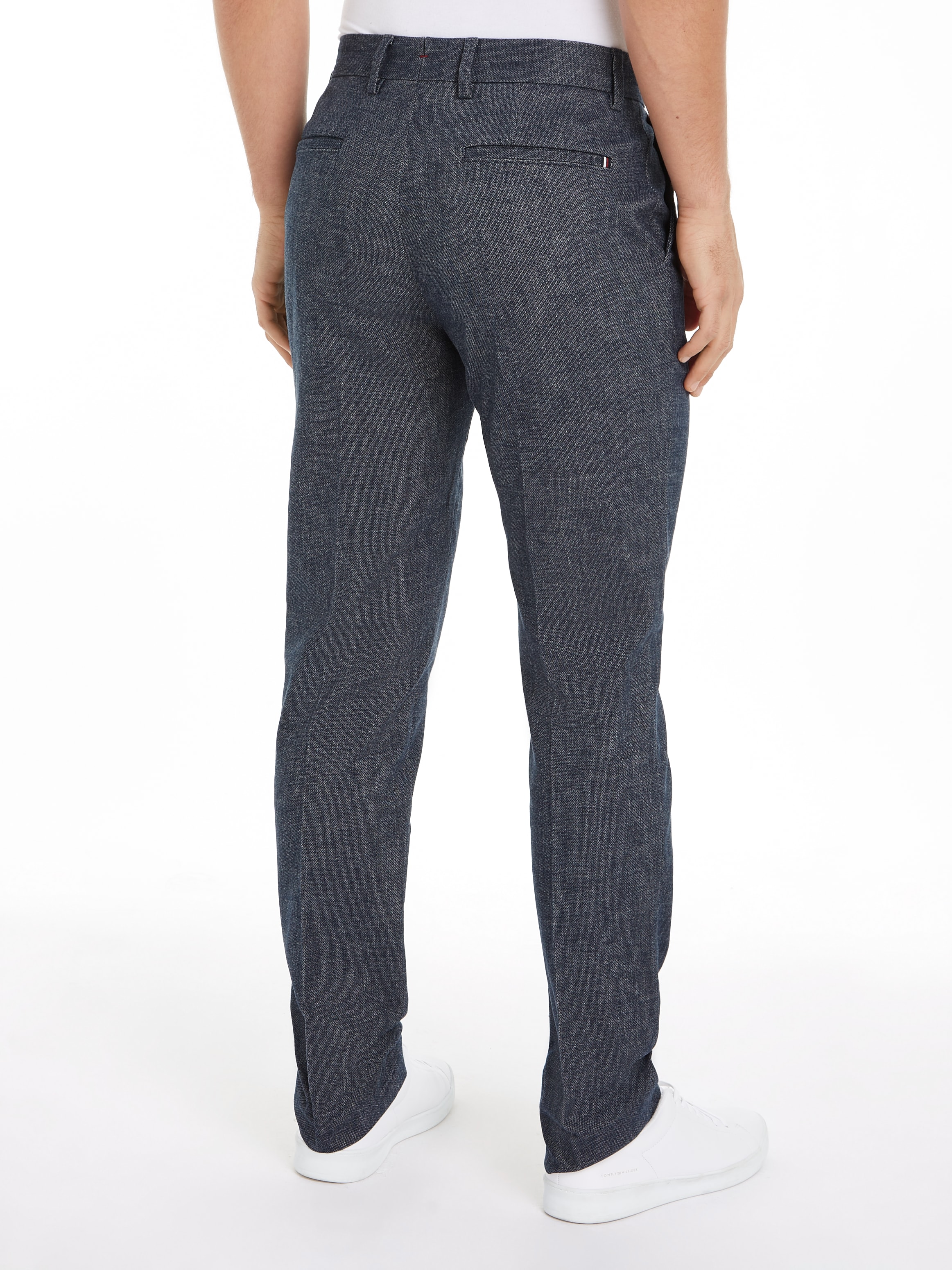 Tommy Hilfiger 5-Pocket-Hose »DC DENTON BRUSHED MARL«, meliertes Design, mit Bügelfalten