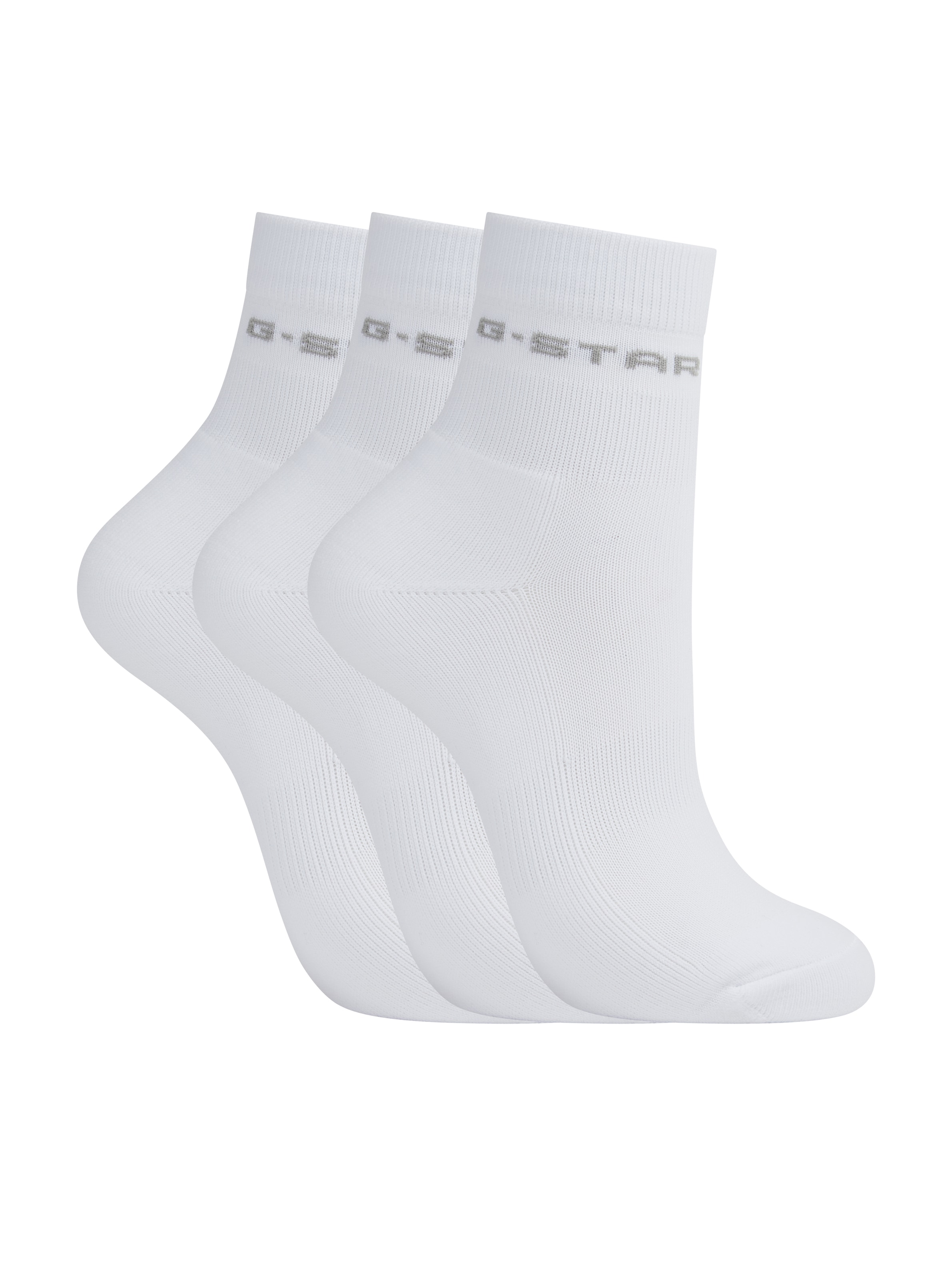 Image of G-STAR Sportsocken "MUSK, 3 PACK ANKLET SPORTS SOCKS" Packung, 3 Paar tlg. unifarben, mit Logo-Jacquard