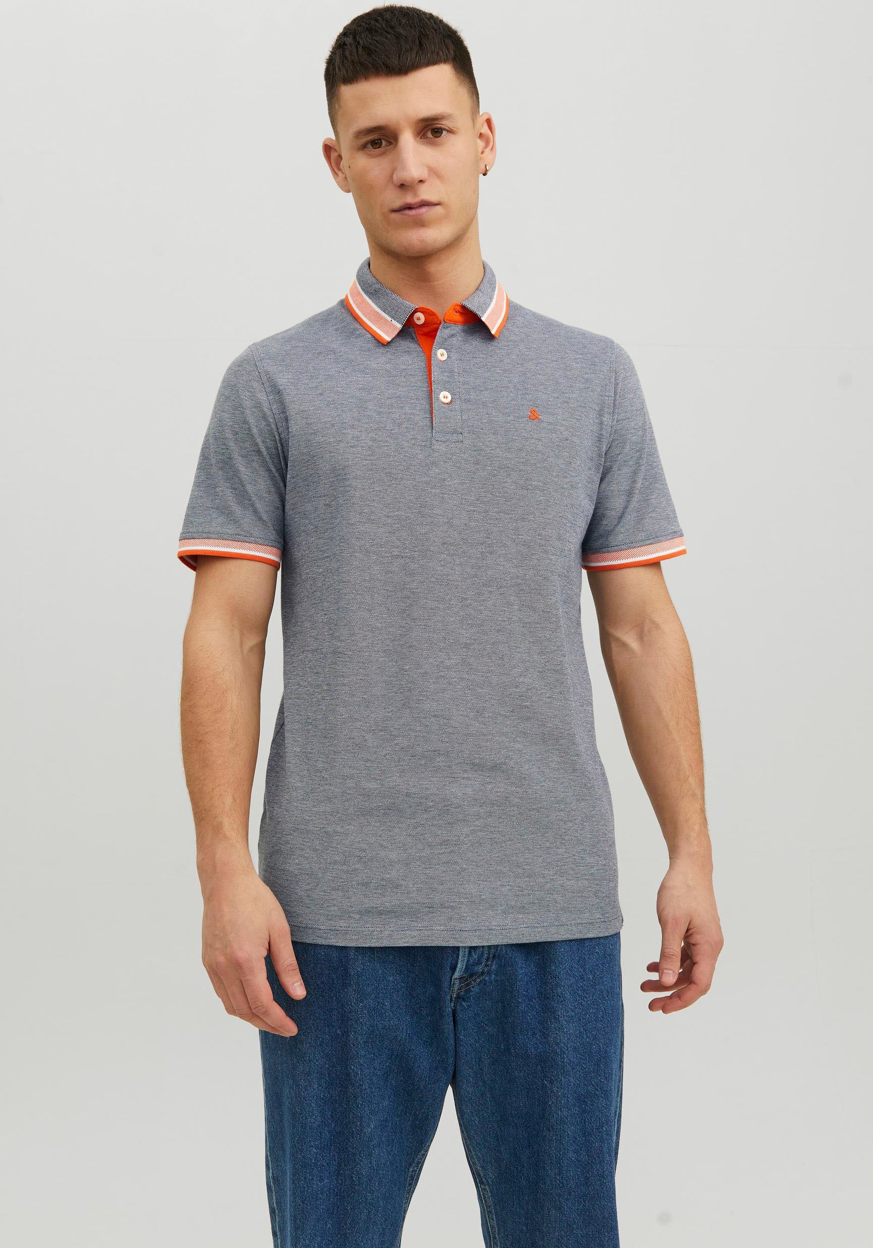 Jack & Jones Poloshirt »JJEPAULOS POLO SS NOOS«, mit Logo Stickerei