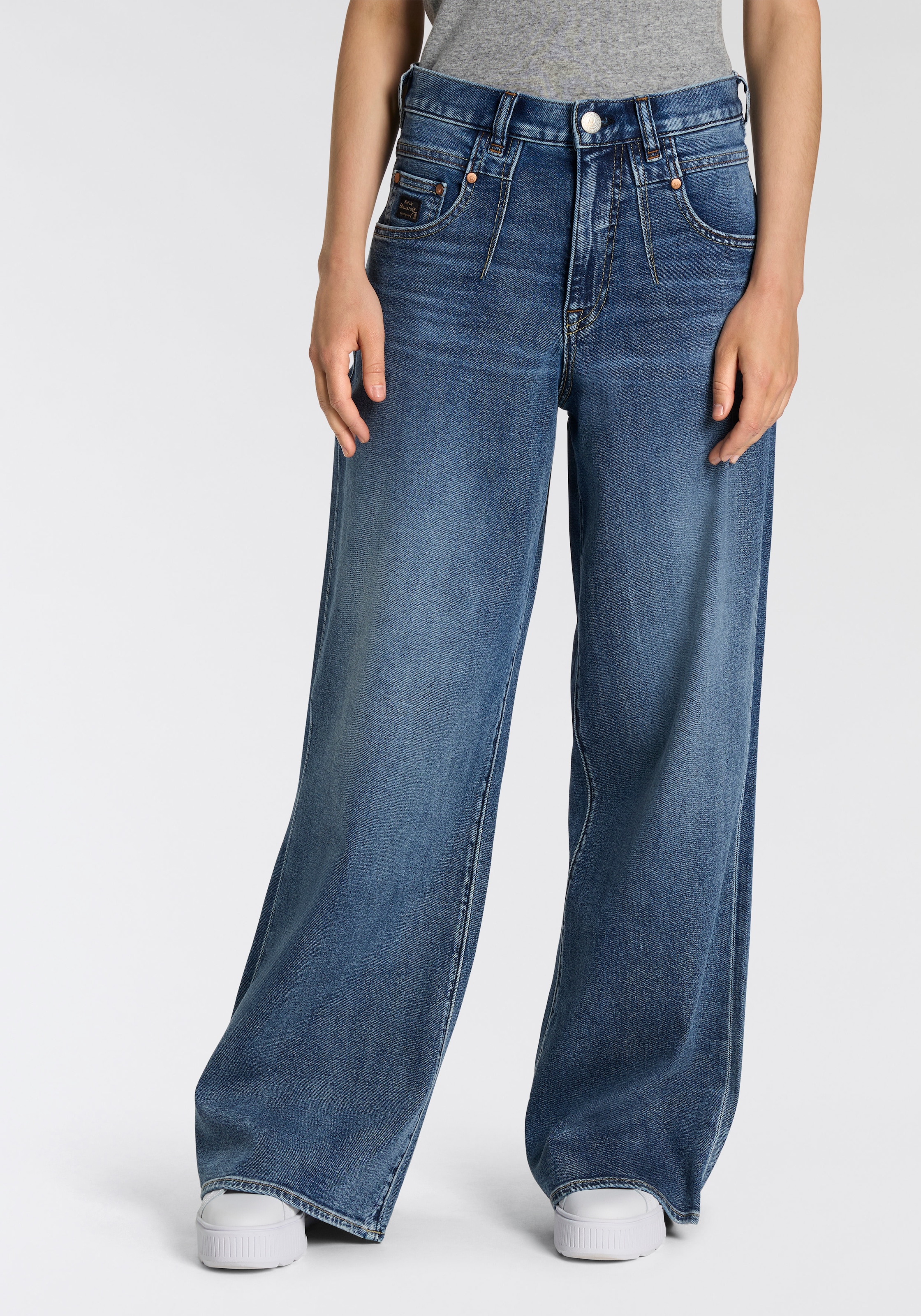 Image of Herrlicher 5-Pocket-Jeans "Brooke Wide Denim Comfort" im Wide Fit