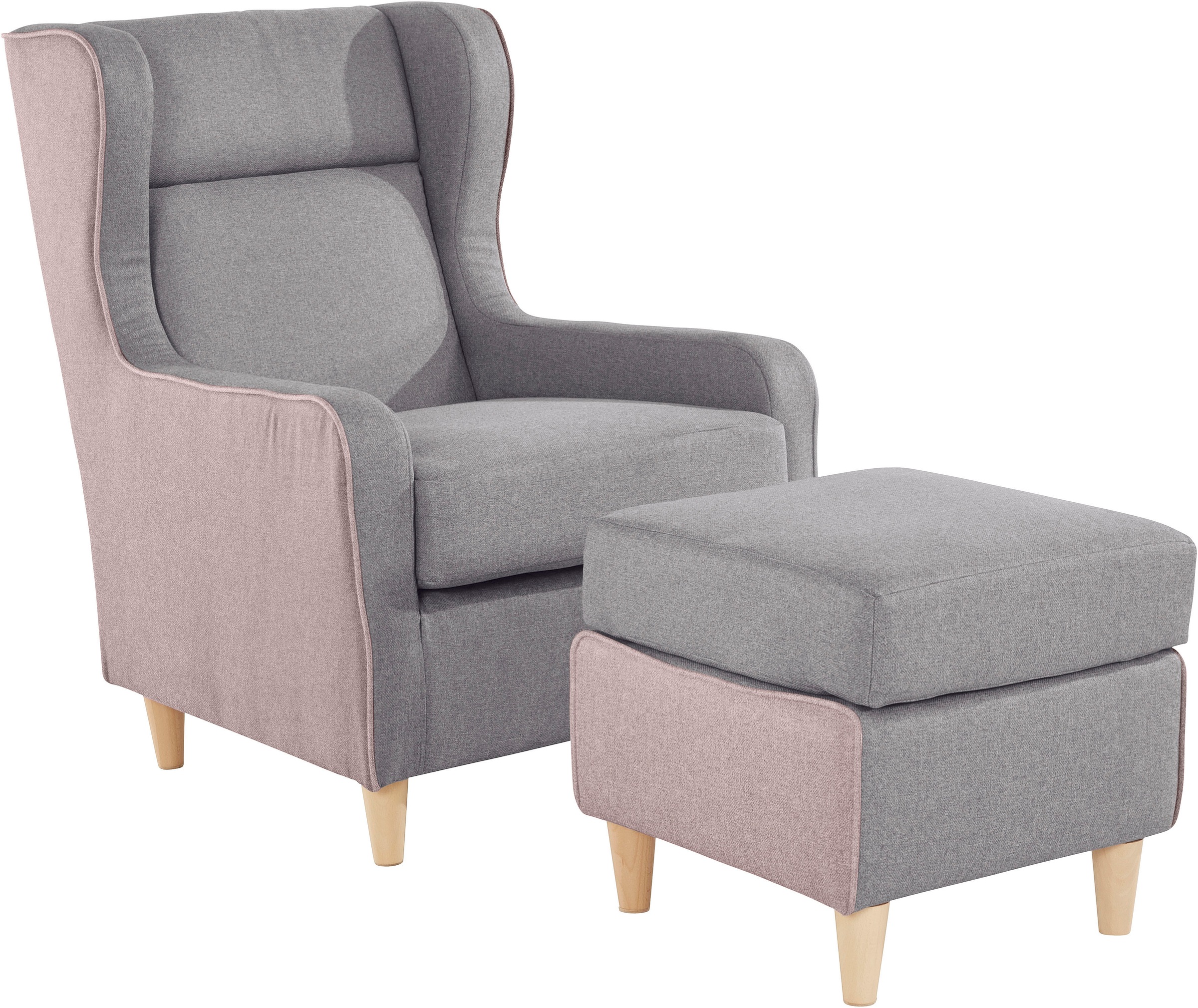 Image of andas Ohrensessel »Thisted«, farblich abgesetzt - modern und frisch, B/T/H: 73/85/99 bei Ackermann Versand Schweiz