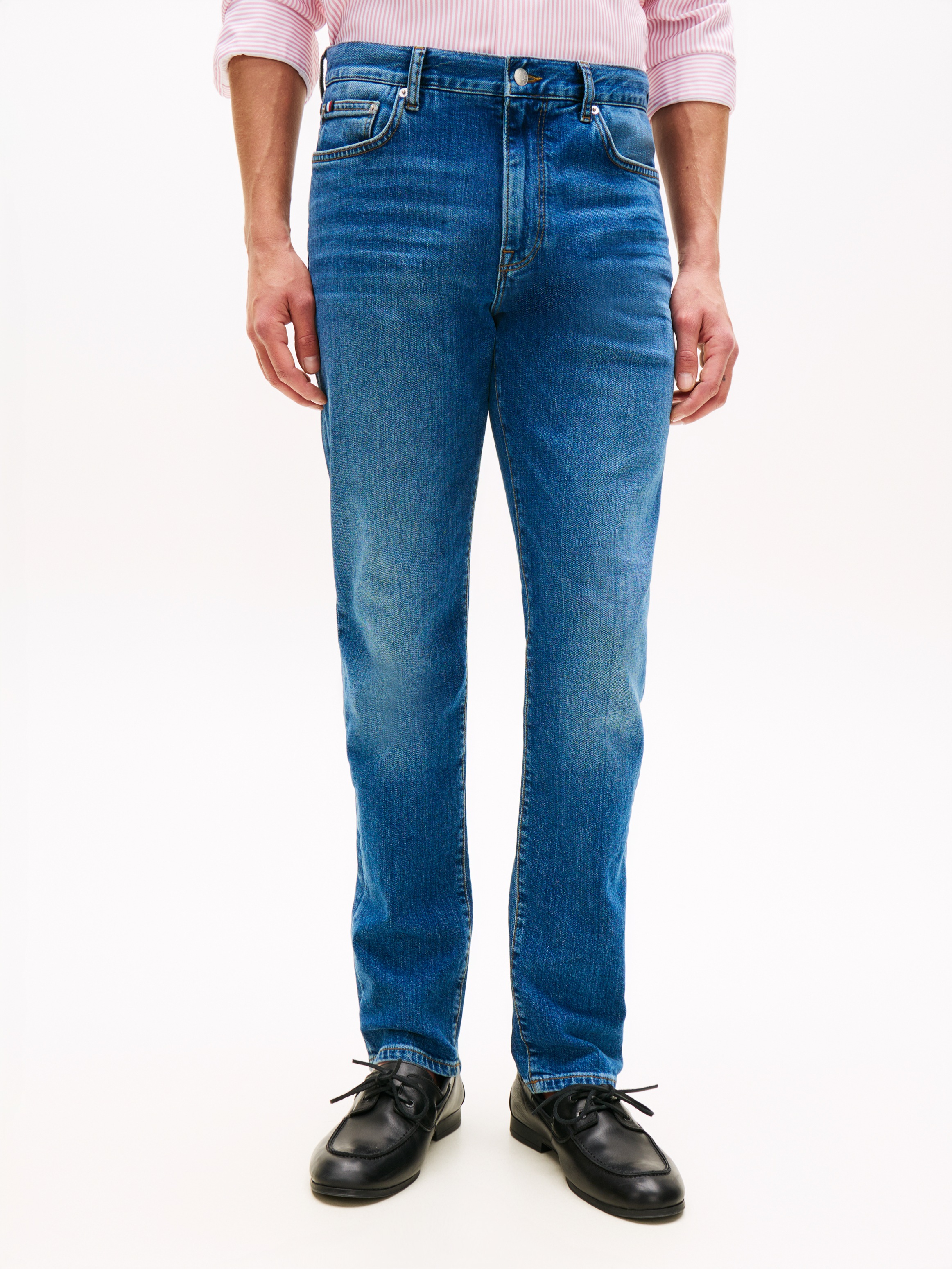 Image of Tommy Hilfiger Slim-fit-Jeans "Denton" Slim Straight fit mit elastischem Denim