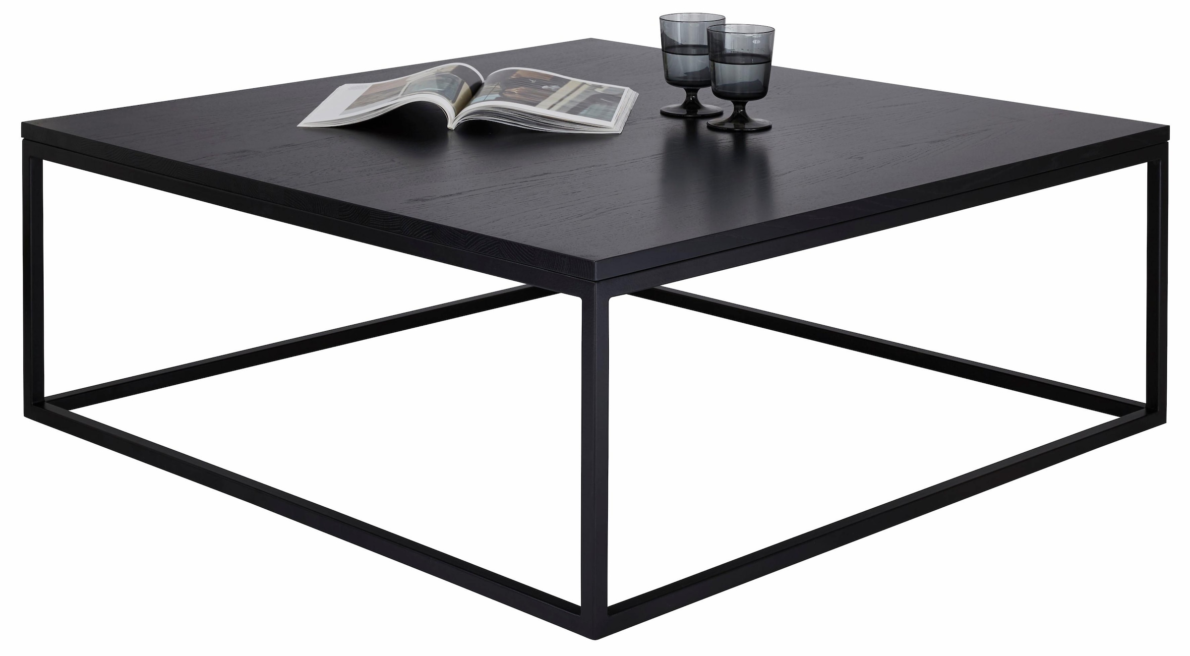 Home affaire Couchtisch »Voorst«, aus massiver Eiche und Metallgestell