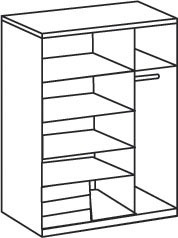 Wimex Schwebetürenschrank »Emden«, Ausführung mit Spiegel