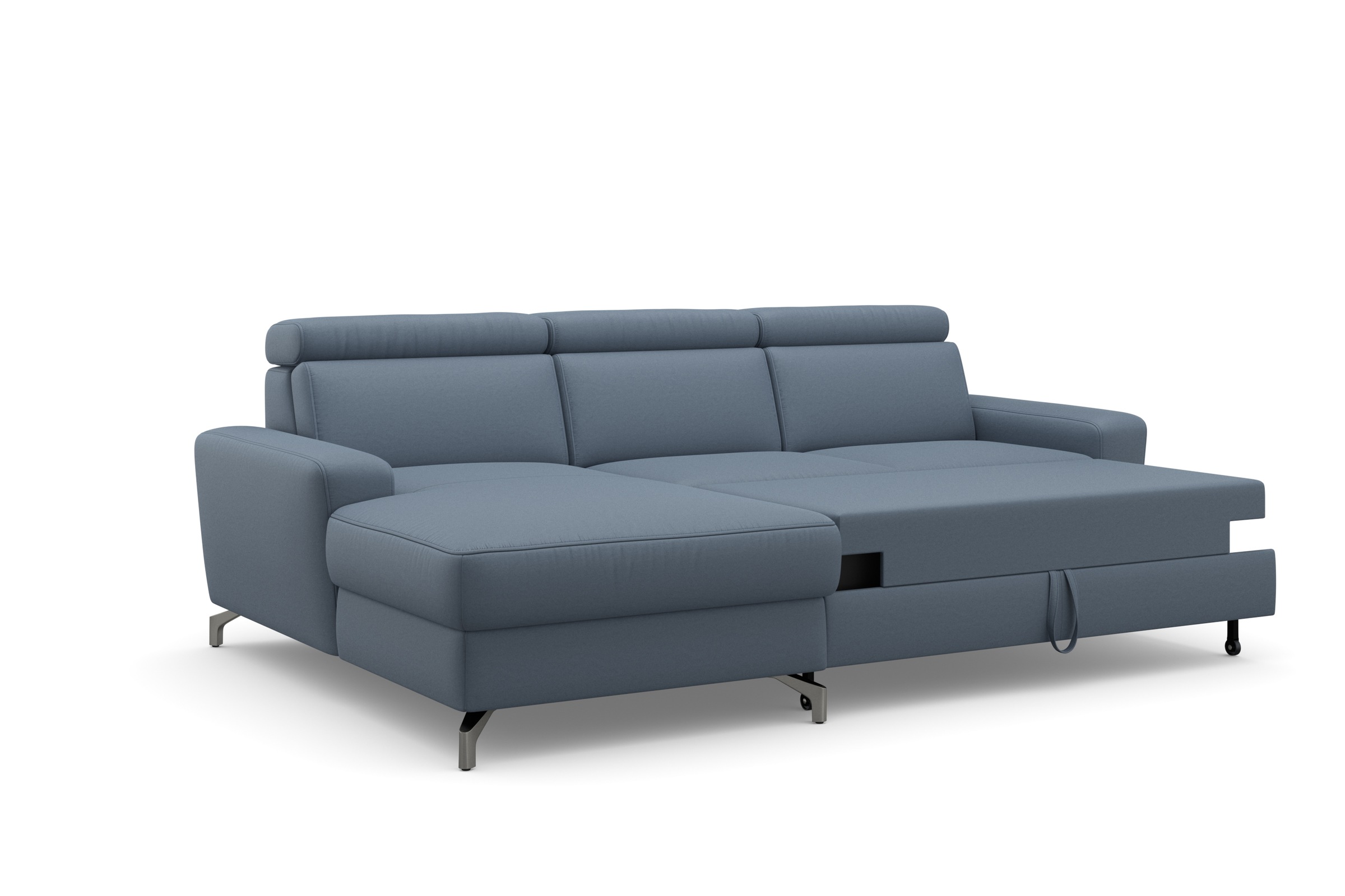 sit&more Ecksofa »Scarlett L-Form«, inklusive Kopfteilverstellung, wahlweise mit Bettfunktion, Bettkasten