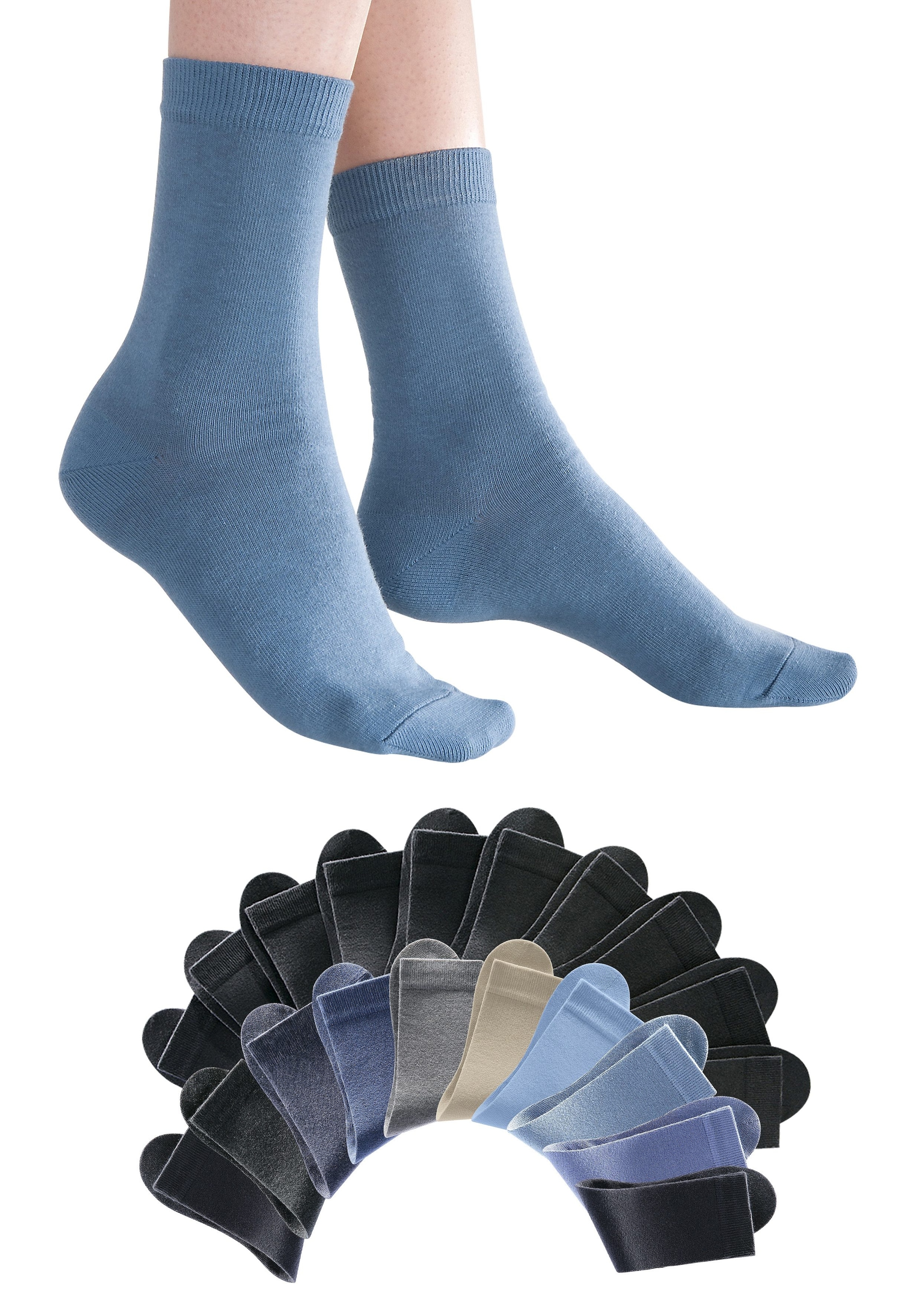 Go in Basicsocken, (Box, 20 Paar), in der grossen Big-Box
