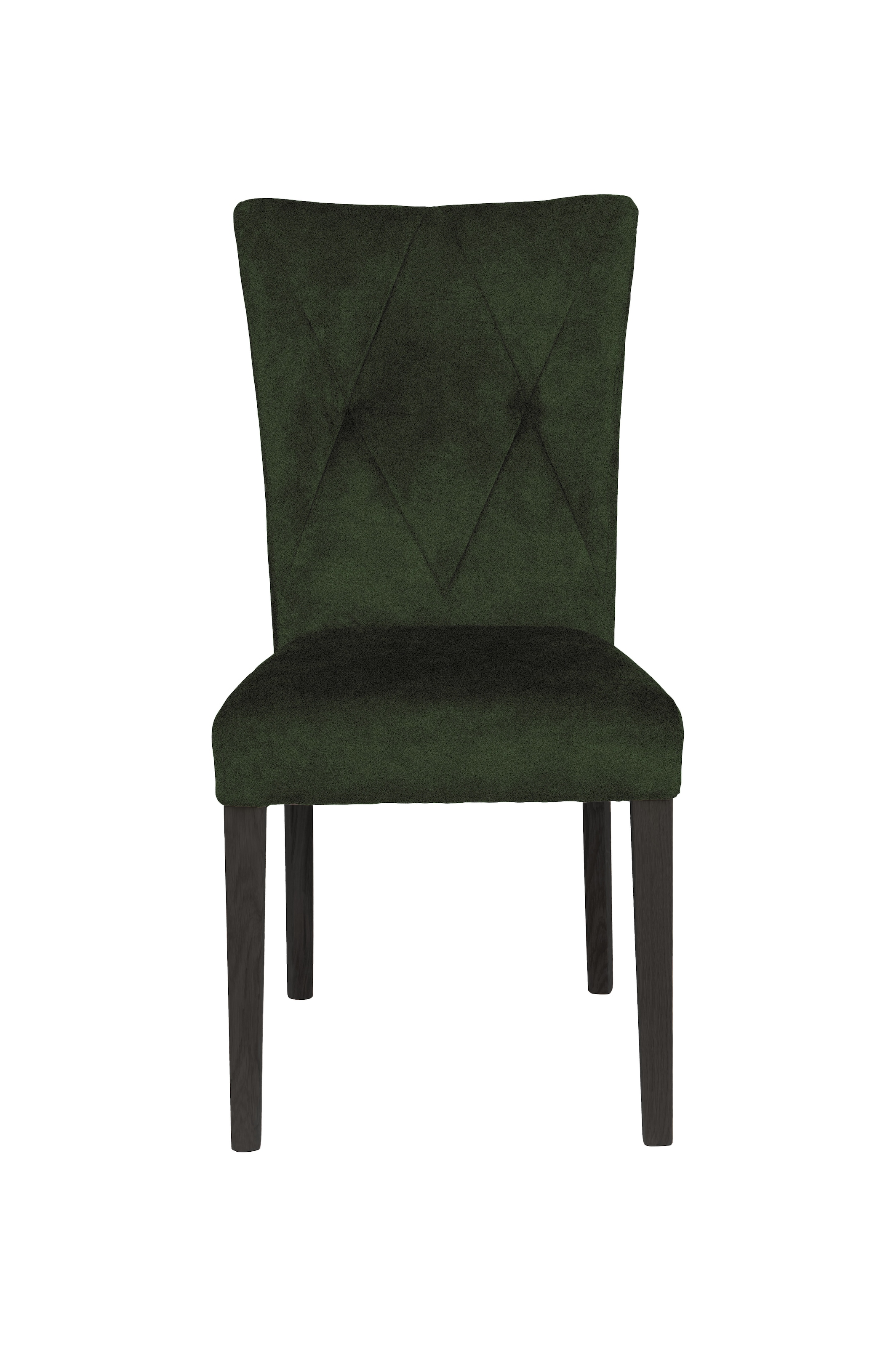 Home affaire 4-Fussstuhl »Diamond«, (Set), 2 St., Samtvelours, Sitz und Ruecken gepolstert
