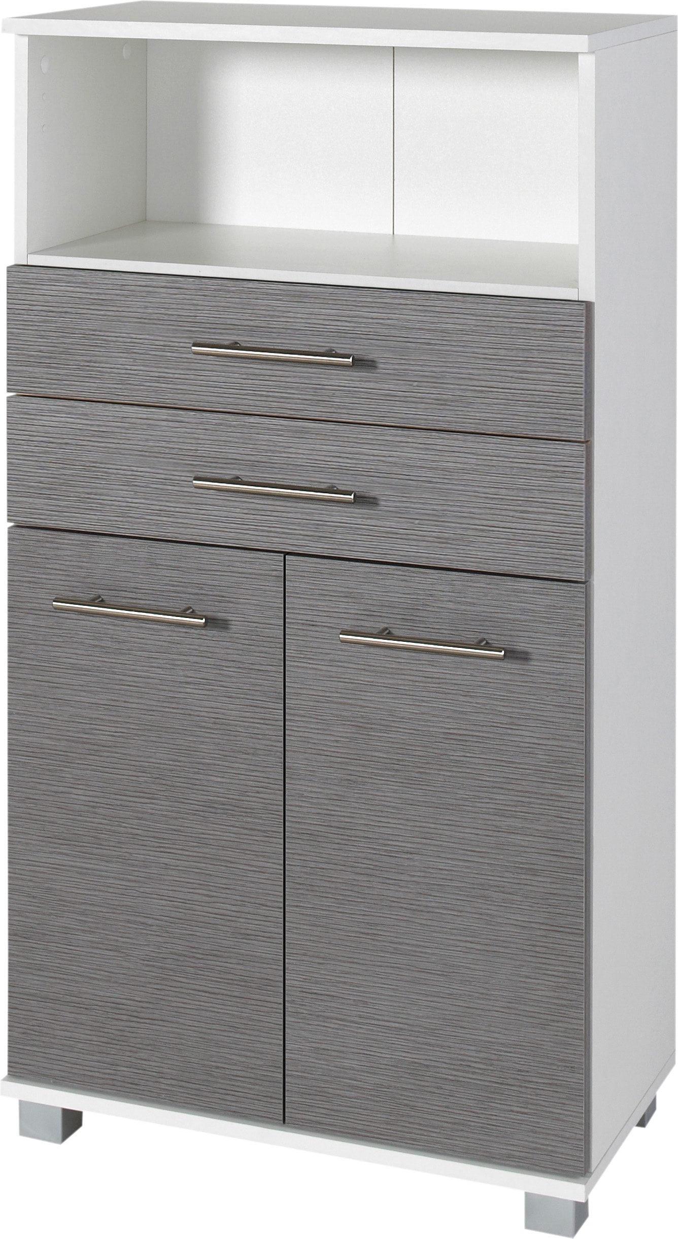 Midischrank »Palermo«, Breite 60 cm, verstellbarer Einlegeboden, Metallgriffe, 2...