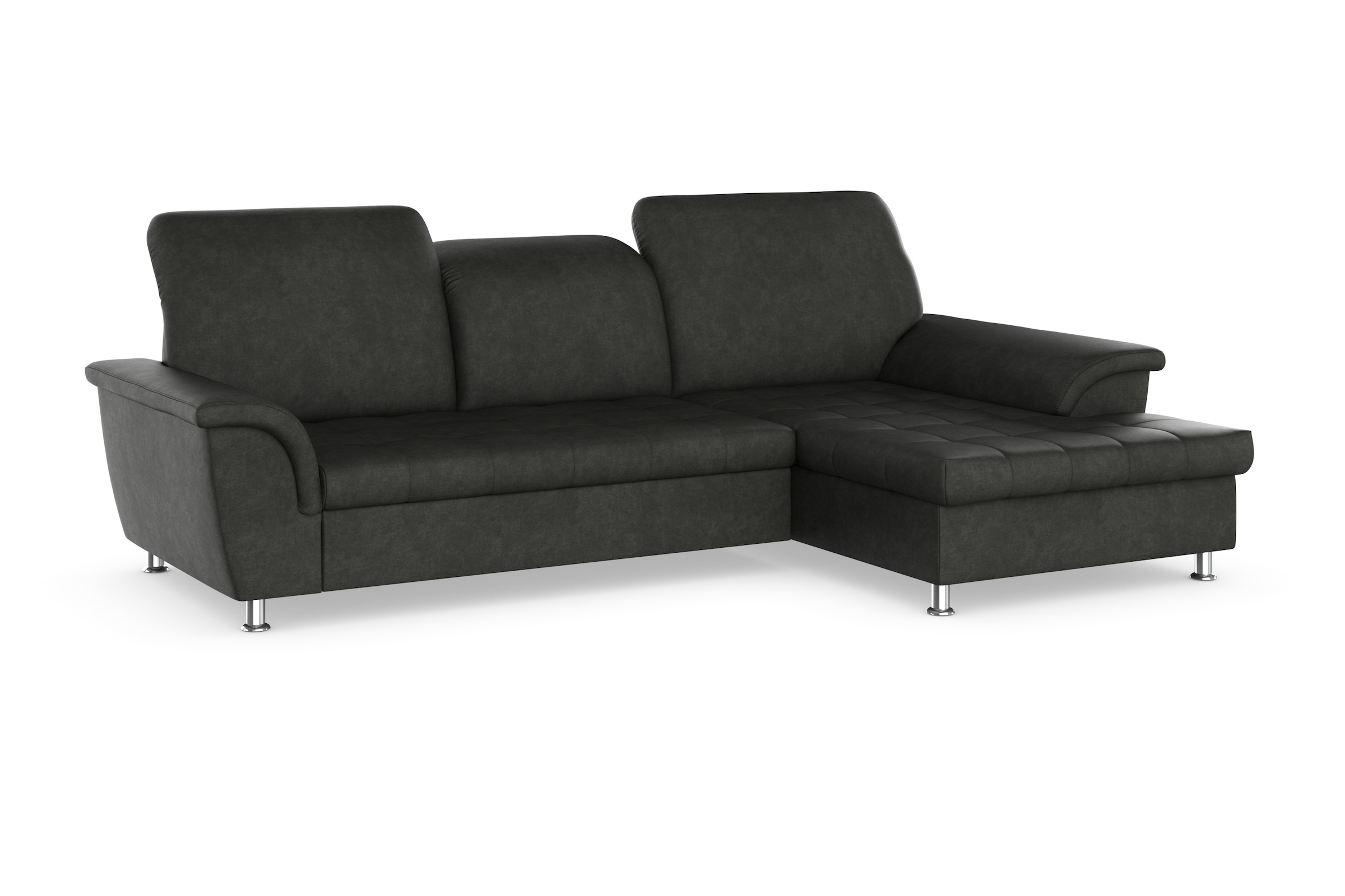 DOMO collection Ecksofa Franzi, wahlweise mit Bettfunktion, Bettkasten und Kopfteilverstellung